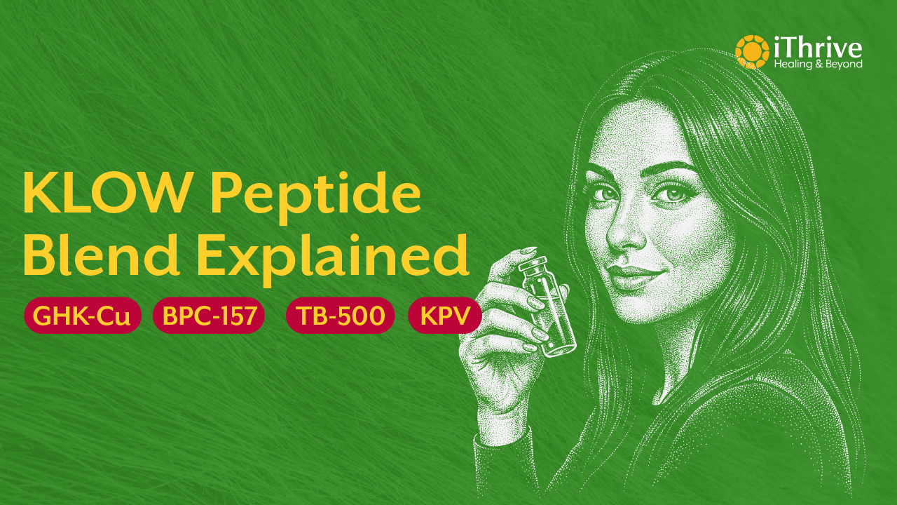 KLOW Peptide Blend | Benefits, Dosage & What the GHK-Cu + BPC-157 + TB-500 + KPV Stack Actually Does