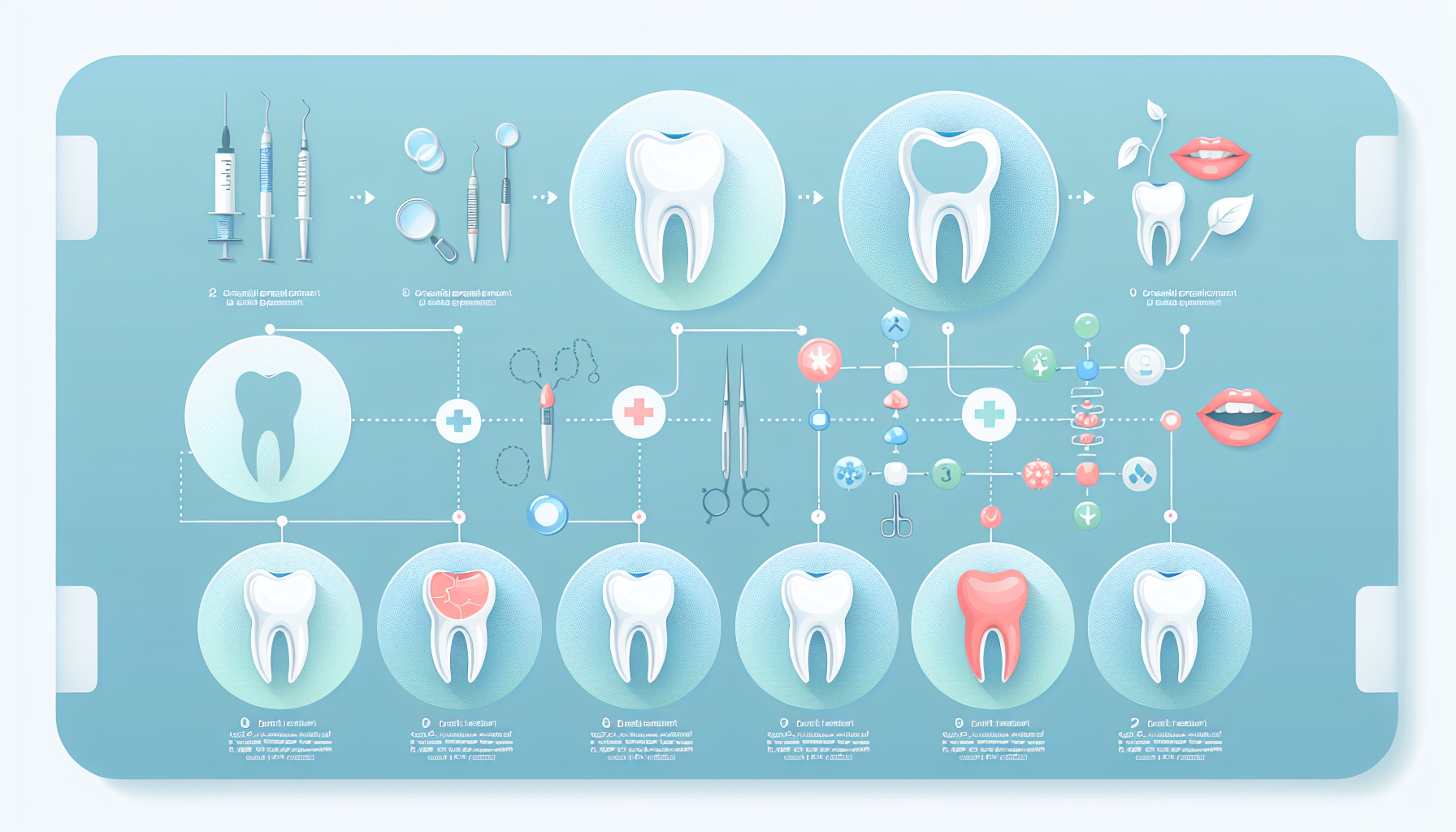 Infographic comparing dental treatment options