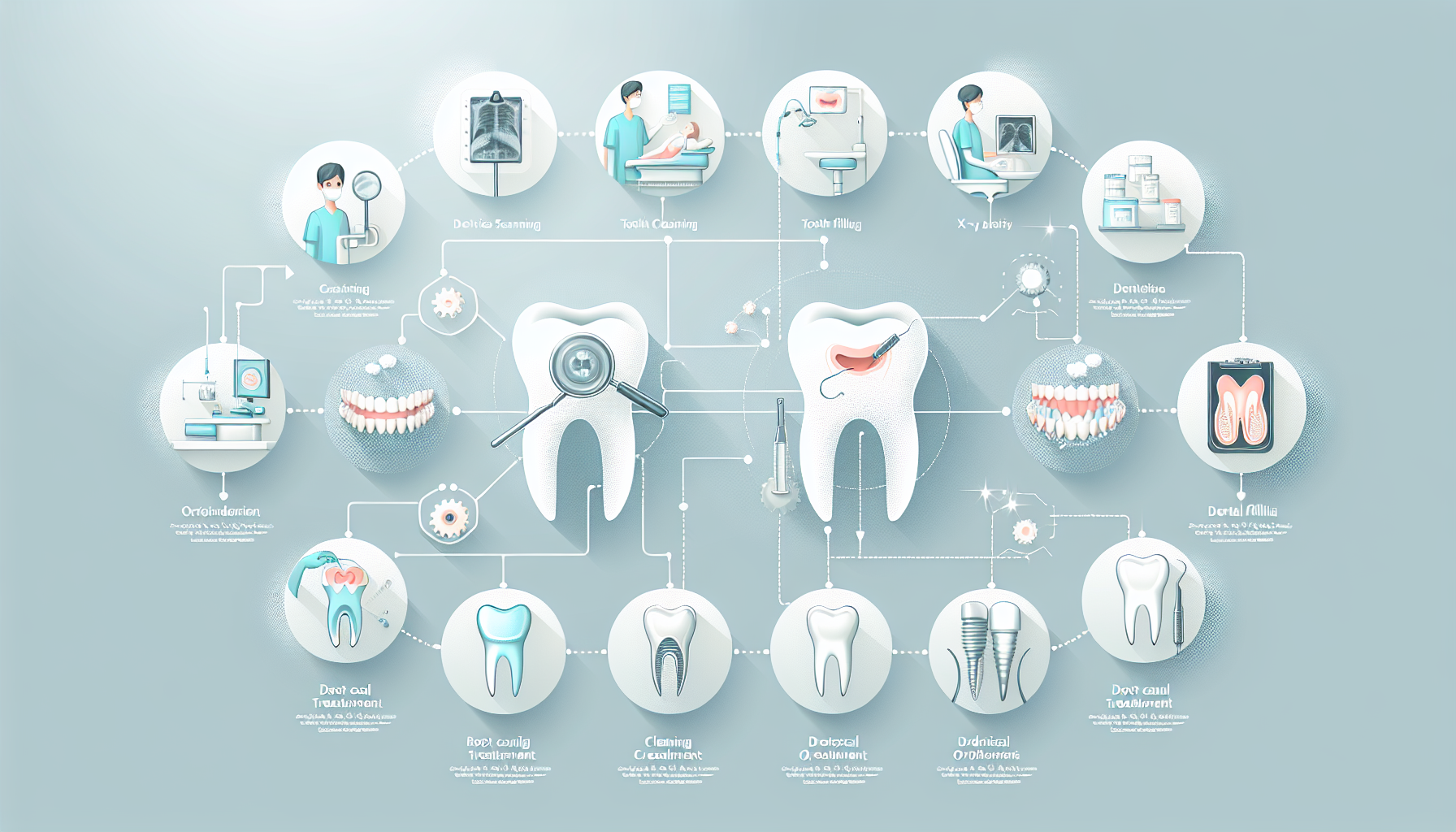 Infographic comparing dental treatment options