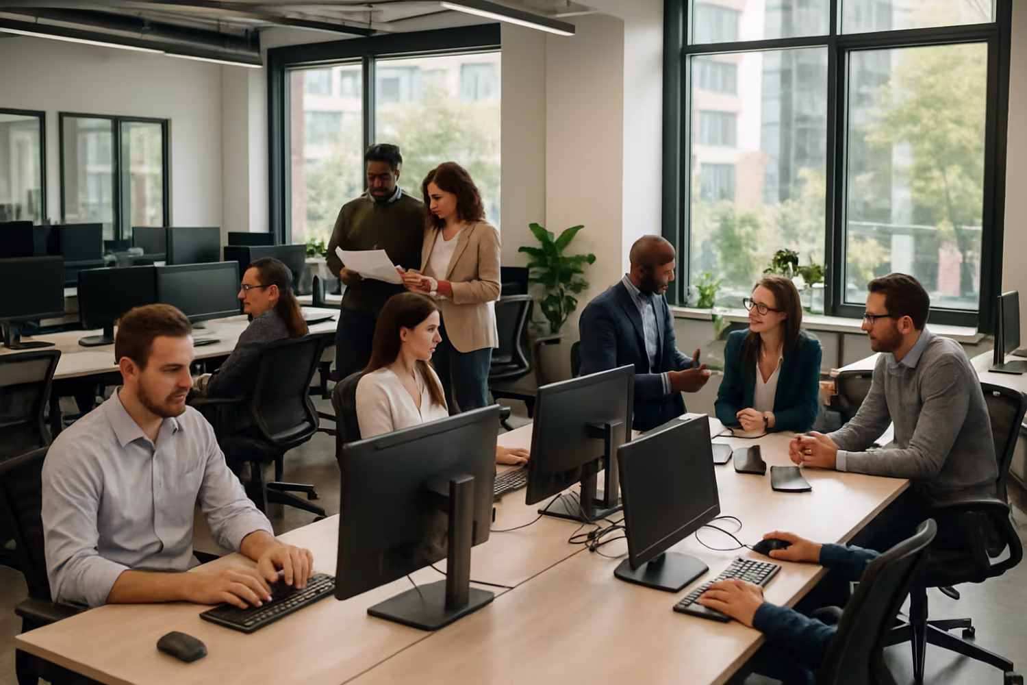 Modern IT consultancy firms workspace