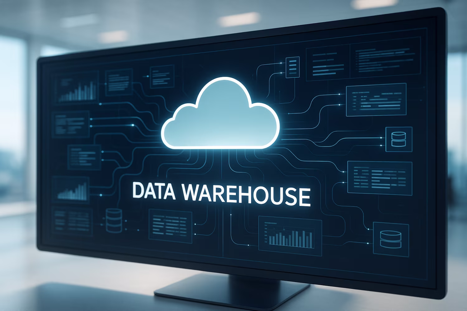 Modern cloud computing data warehouse interface