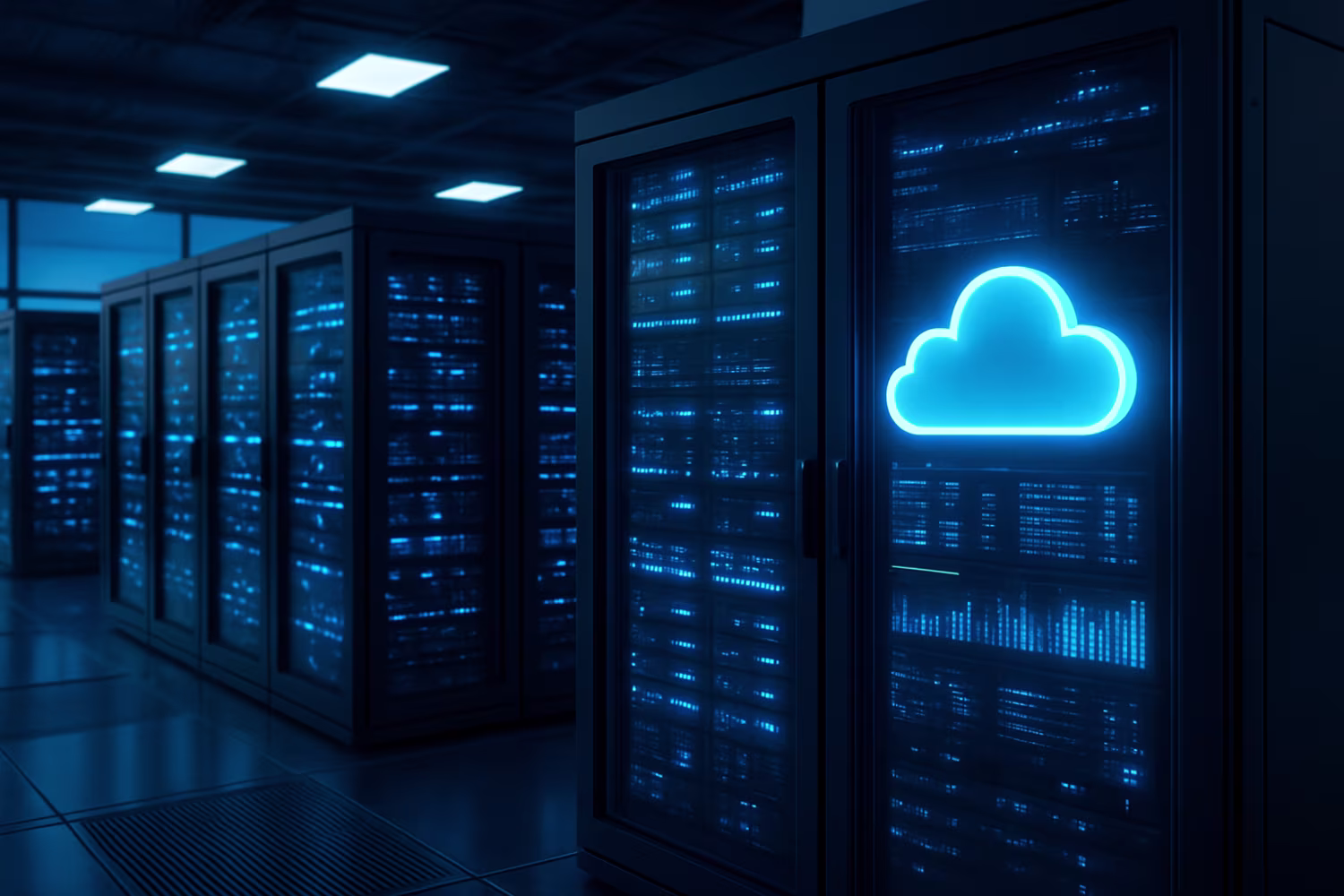 Illuminated cloud computing data warehouse