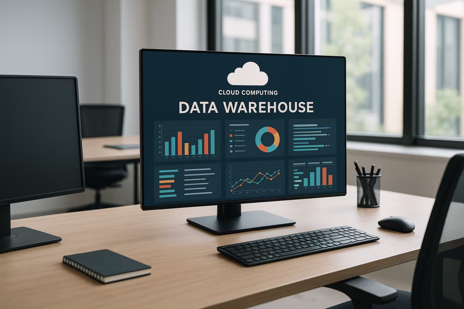 Cloud computing data warehouse workspace