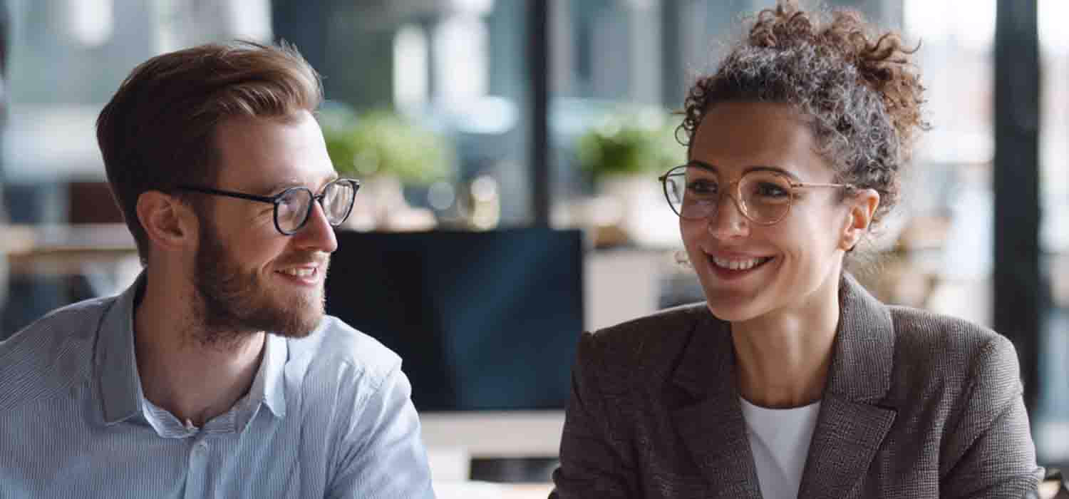 IT professionals collaborating at office