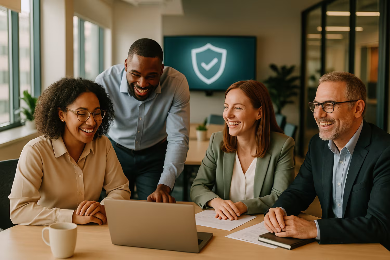 Diverse team discussing zero trust architecture
