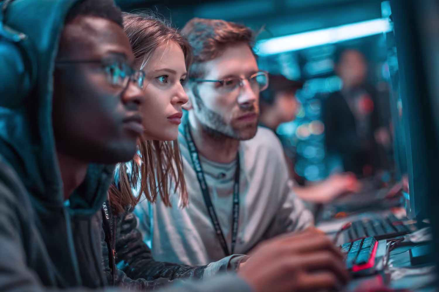 Diverse team practicing DLP security solutions