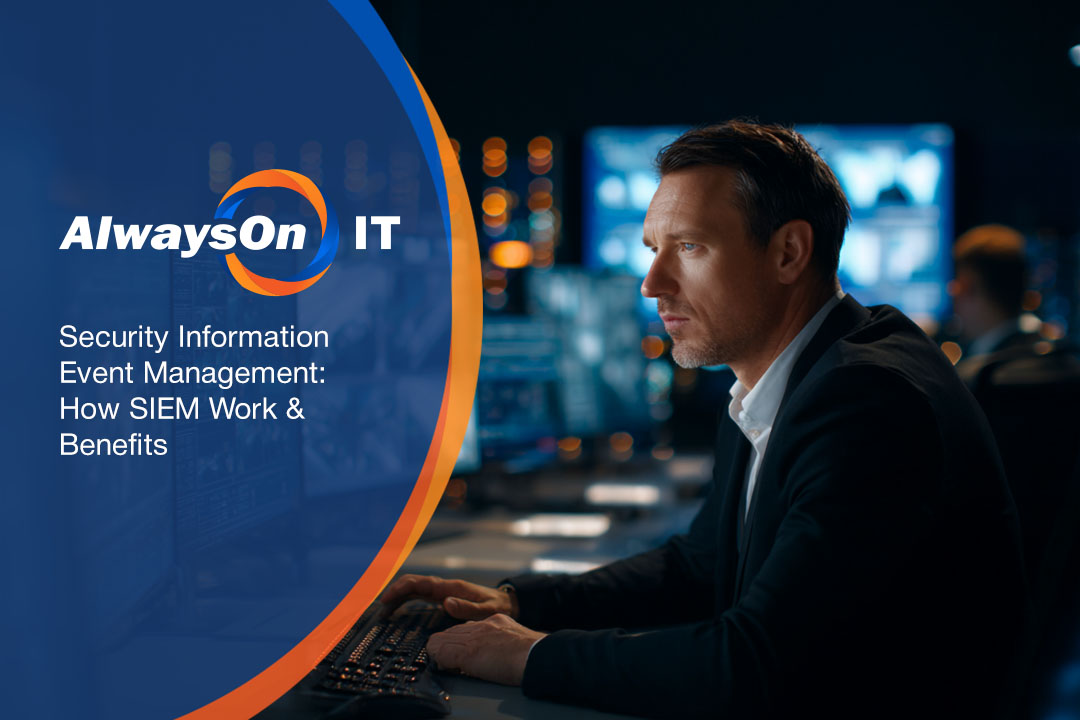 IT security agent working on his powerhouse software.