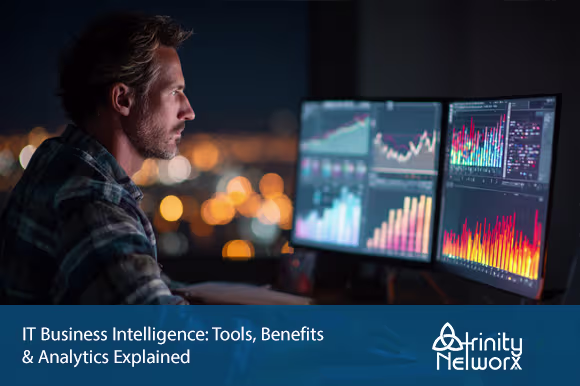 IT security agent working on his powerhouse software. 