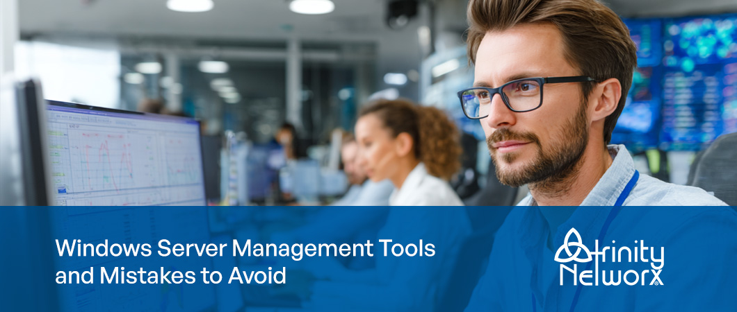 IT security agent working on his powerhouse software.