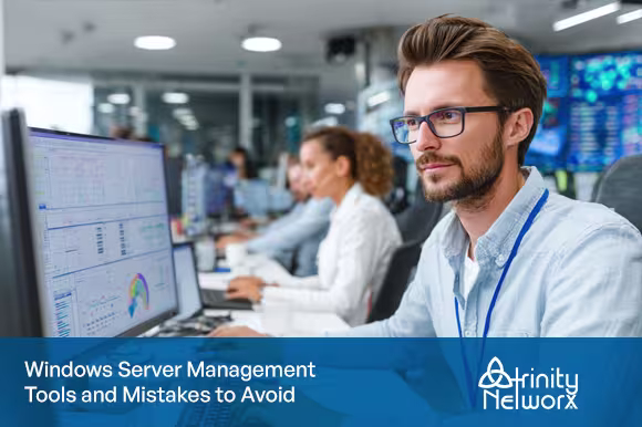 IT security agent working on his powerhouse software. 