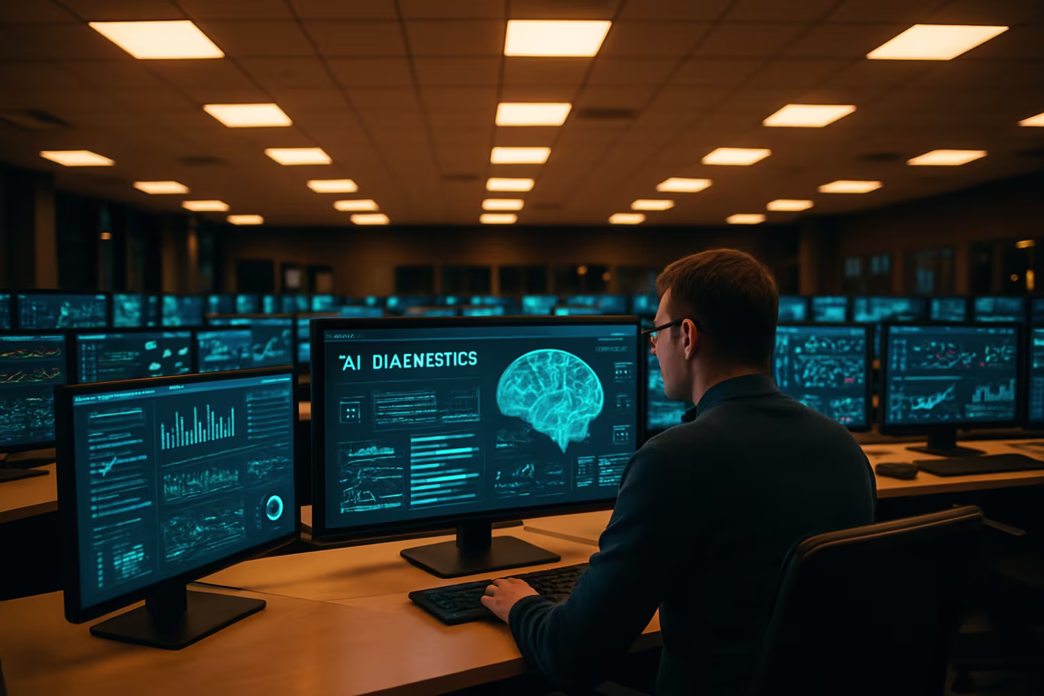 AI diagnostics in IT control room