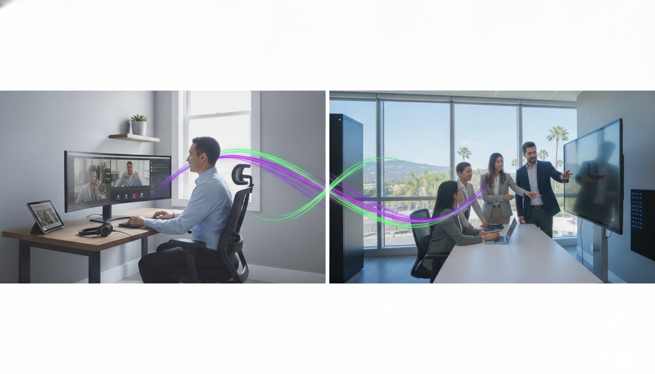 unified communications solutions for hybrid teams in Orange County, UCaaS Orange County, VoIP providers California, hybrid work communication, business phone systems OC, remote team security