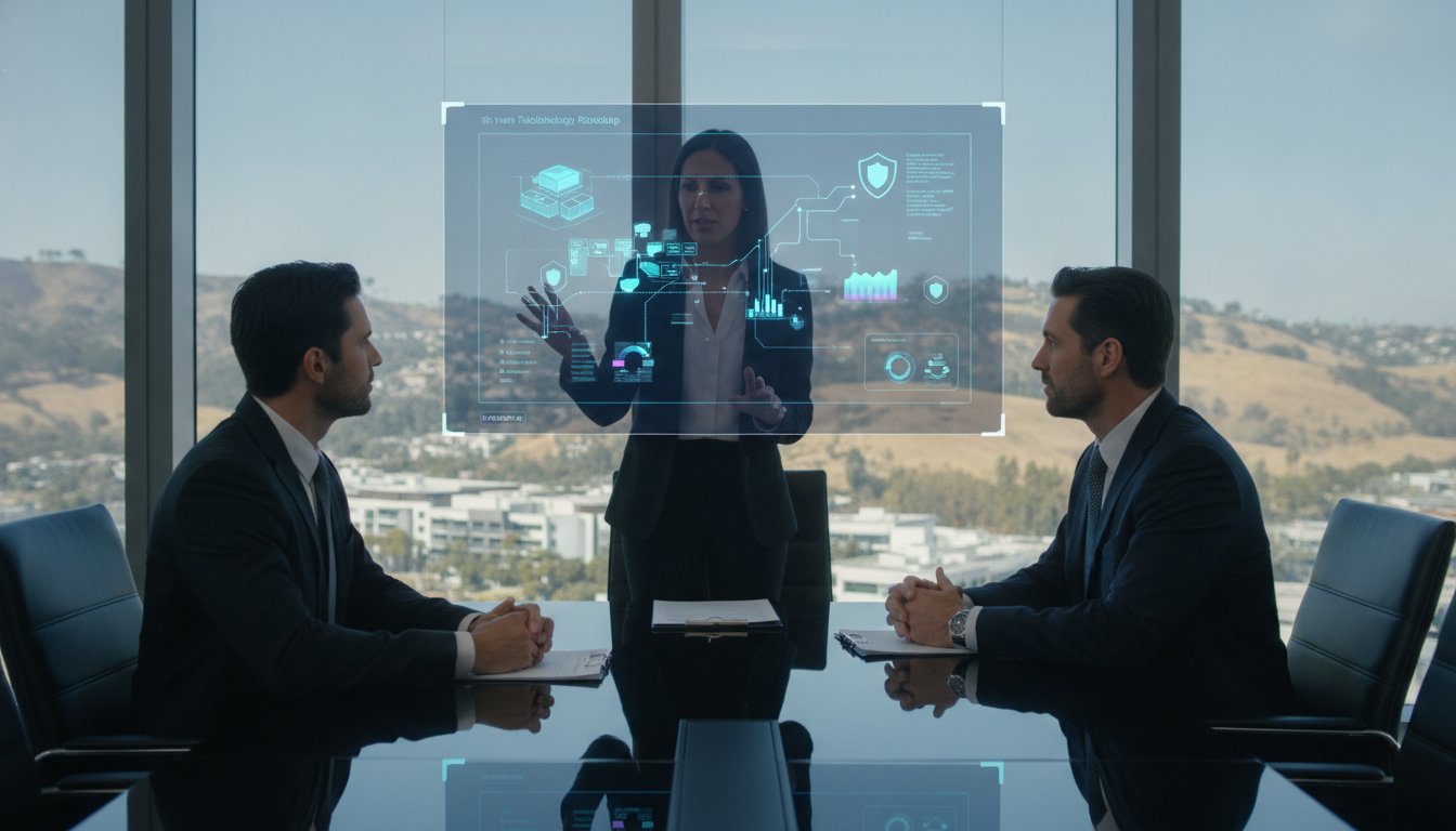 vCIO services for Orange County businesses, virtual CIO Orange County, IT strategy consulting, cybersecurity for SMBs, California data privacy compliance, business technology roadmap