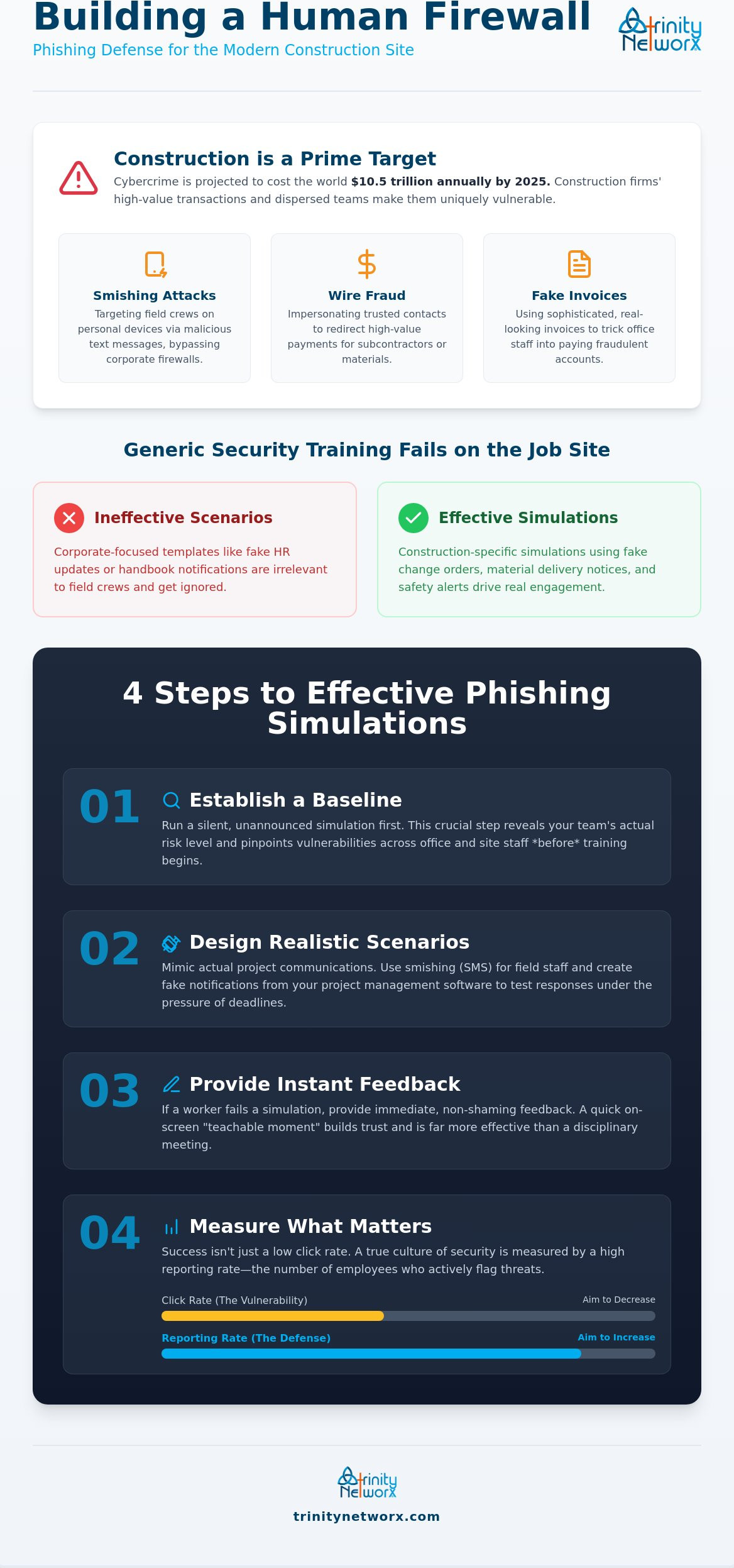 Phishing attack simulation and training for employees