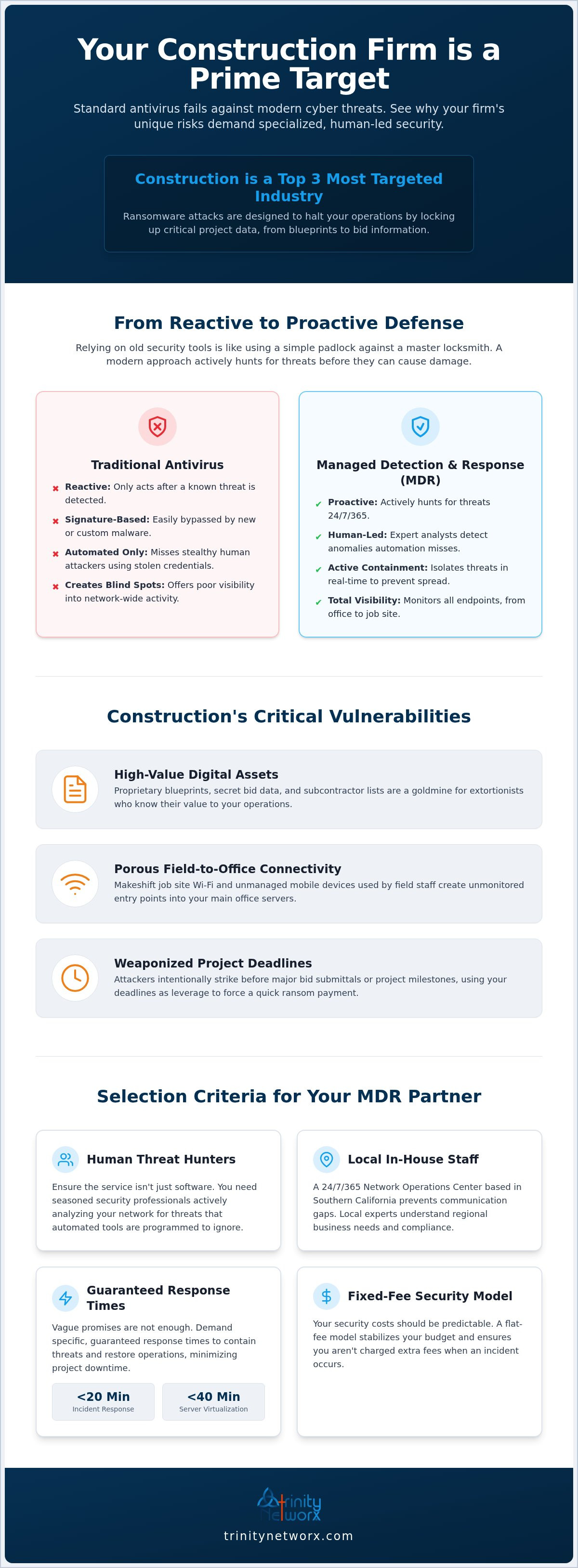 Managed detection and response (MDR) services Southern California
