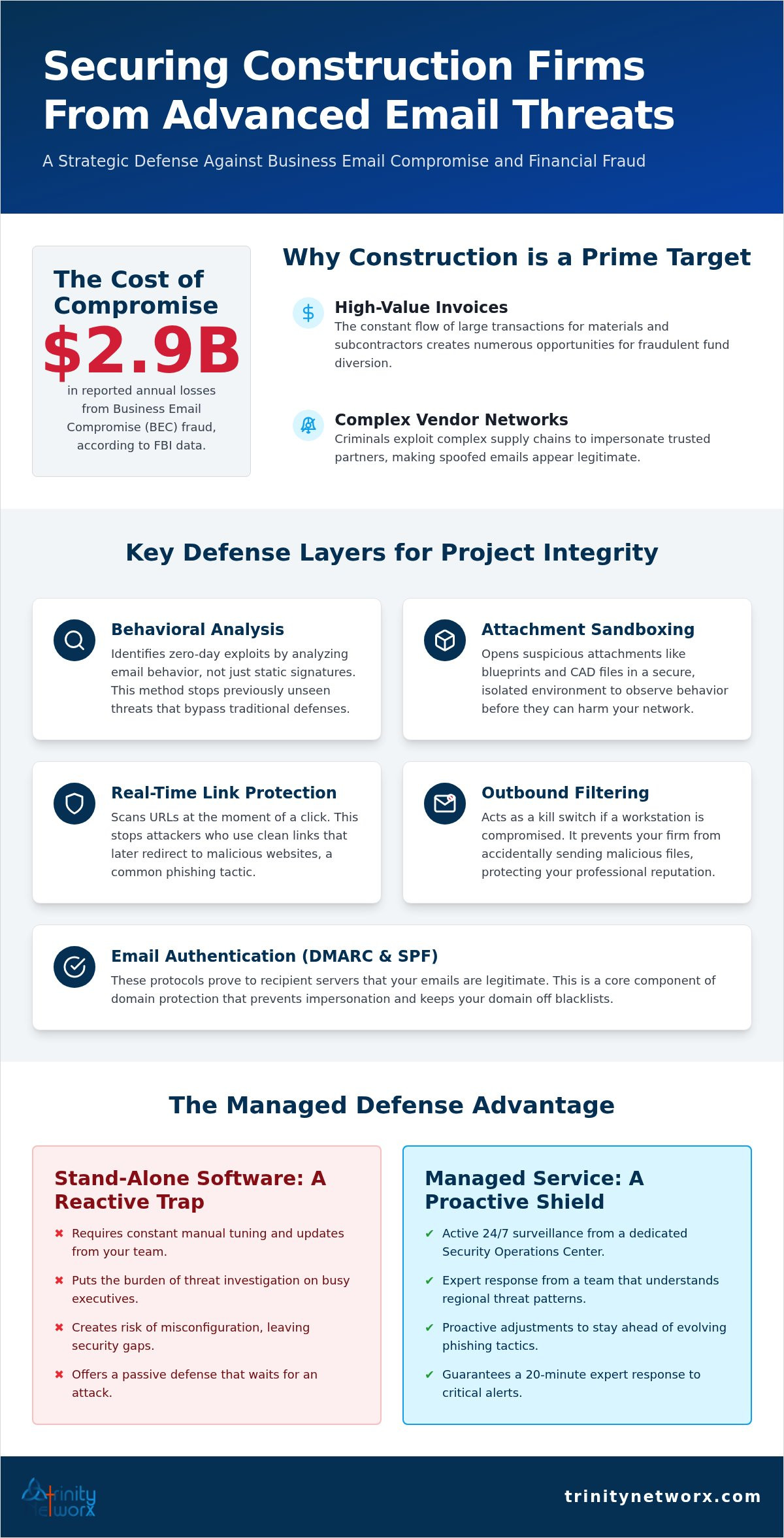 Email security and spam filtering services