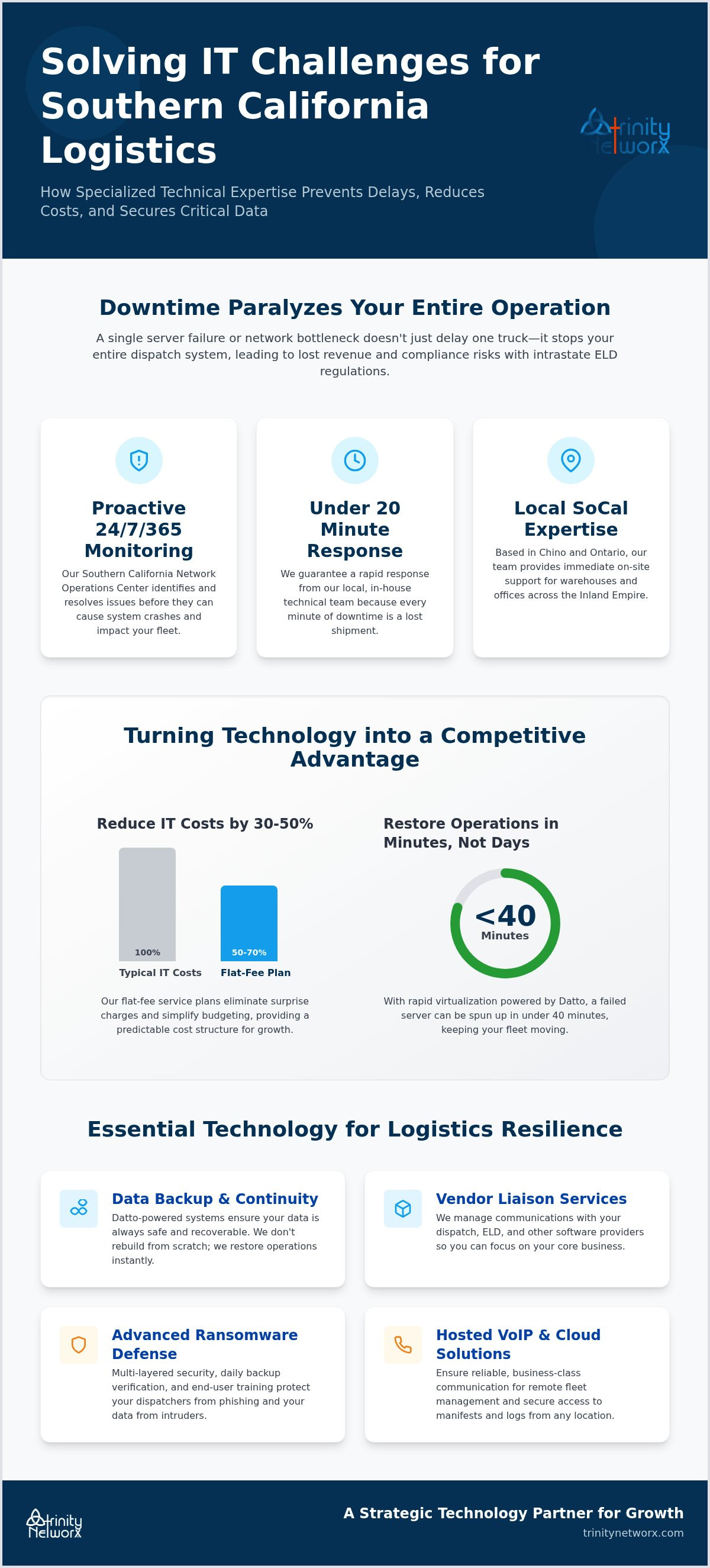 IT support for logistics companies in Southern California