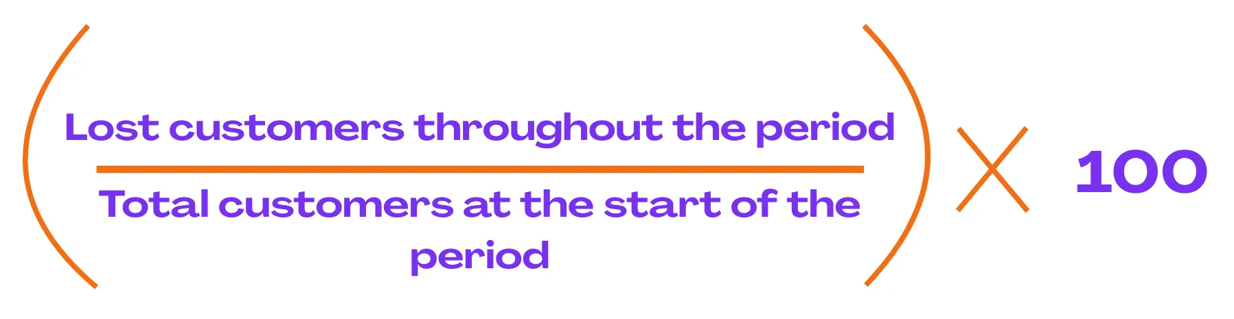 customer churn calculation
