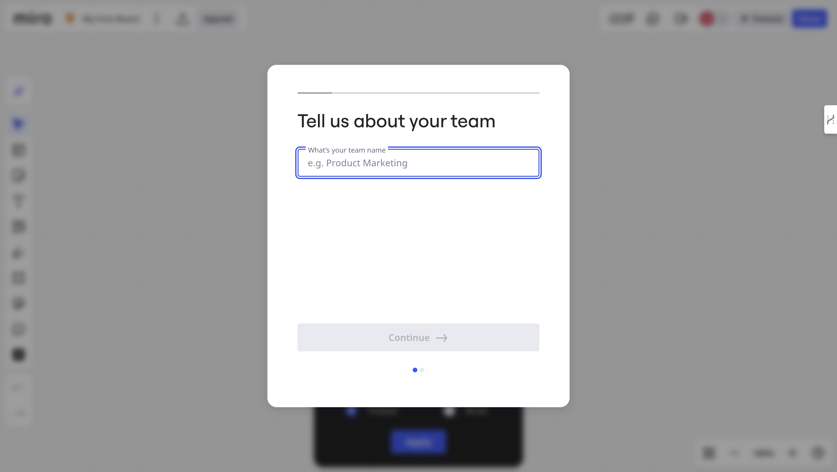 Miro - introductory quiz snapshot
