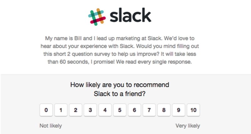 Slack survey screenshot