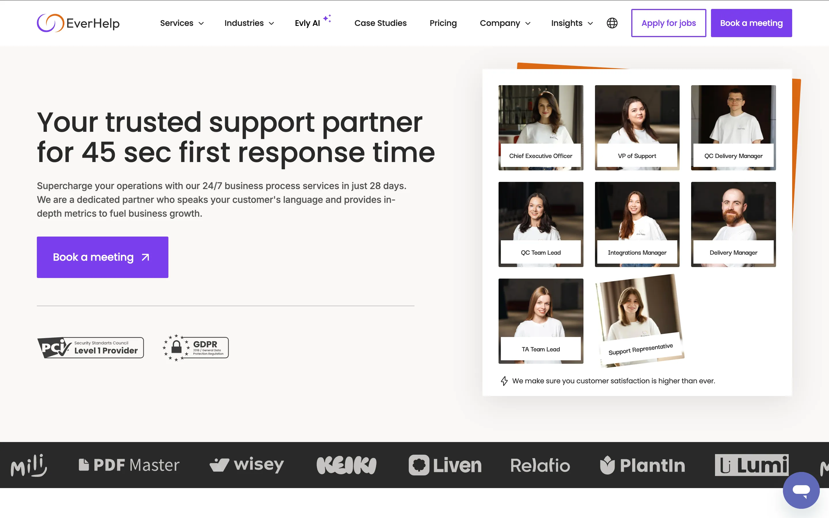 EverHelp top customer service outsourcing company
