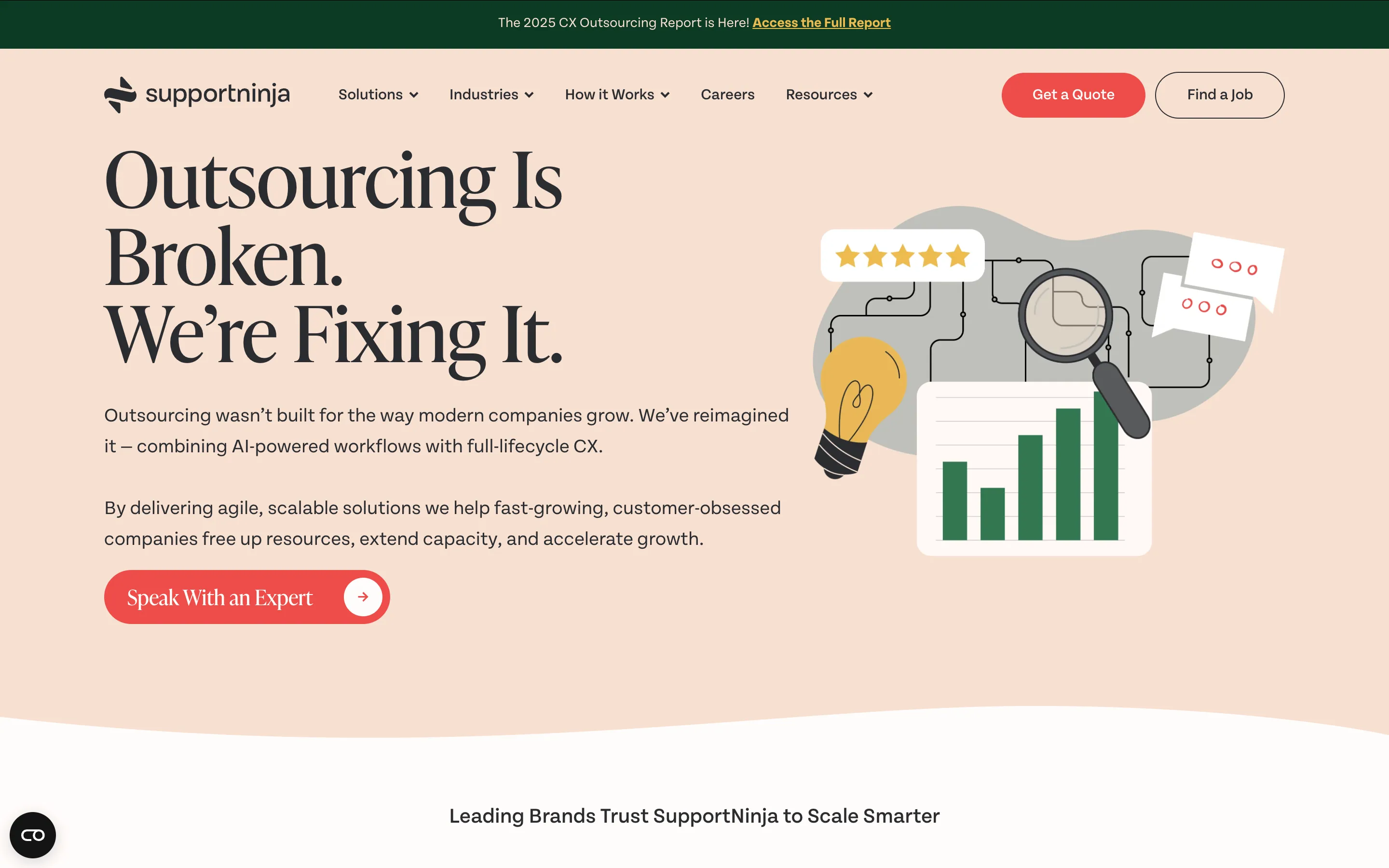 SupportNinja customer service outsourcing