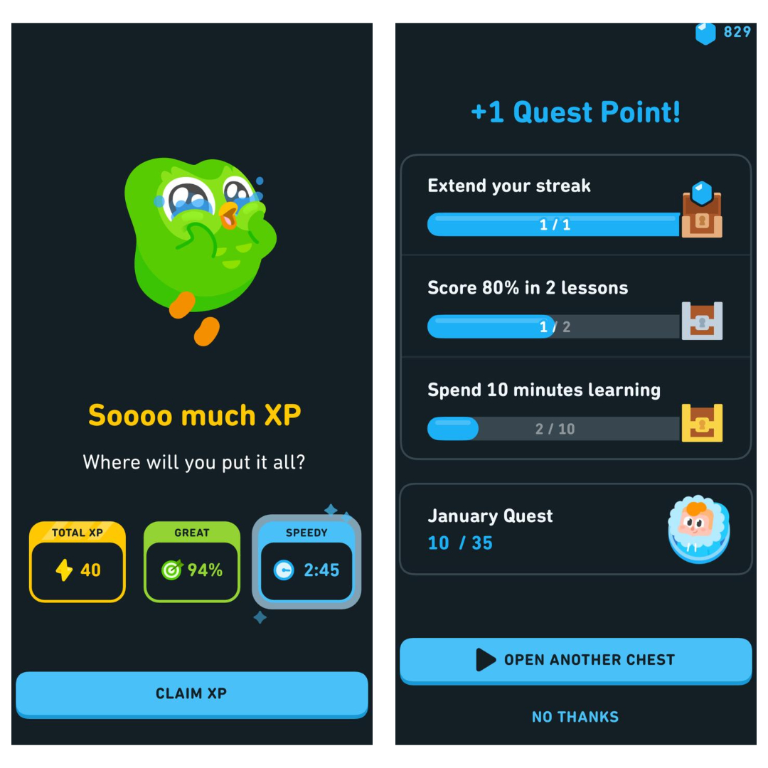 Duolingo Onboarding customer retention strategy example