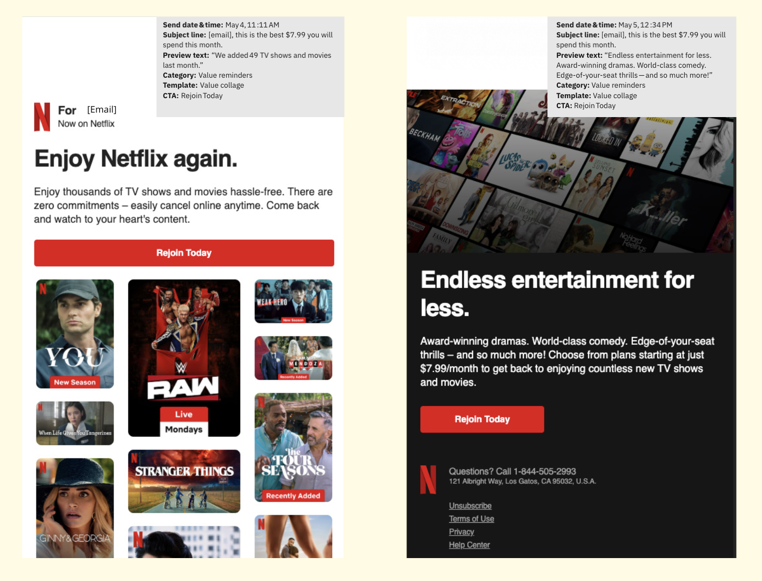 Netflix -  Referrals and Win-Back Campaigns