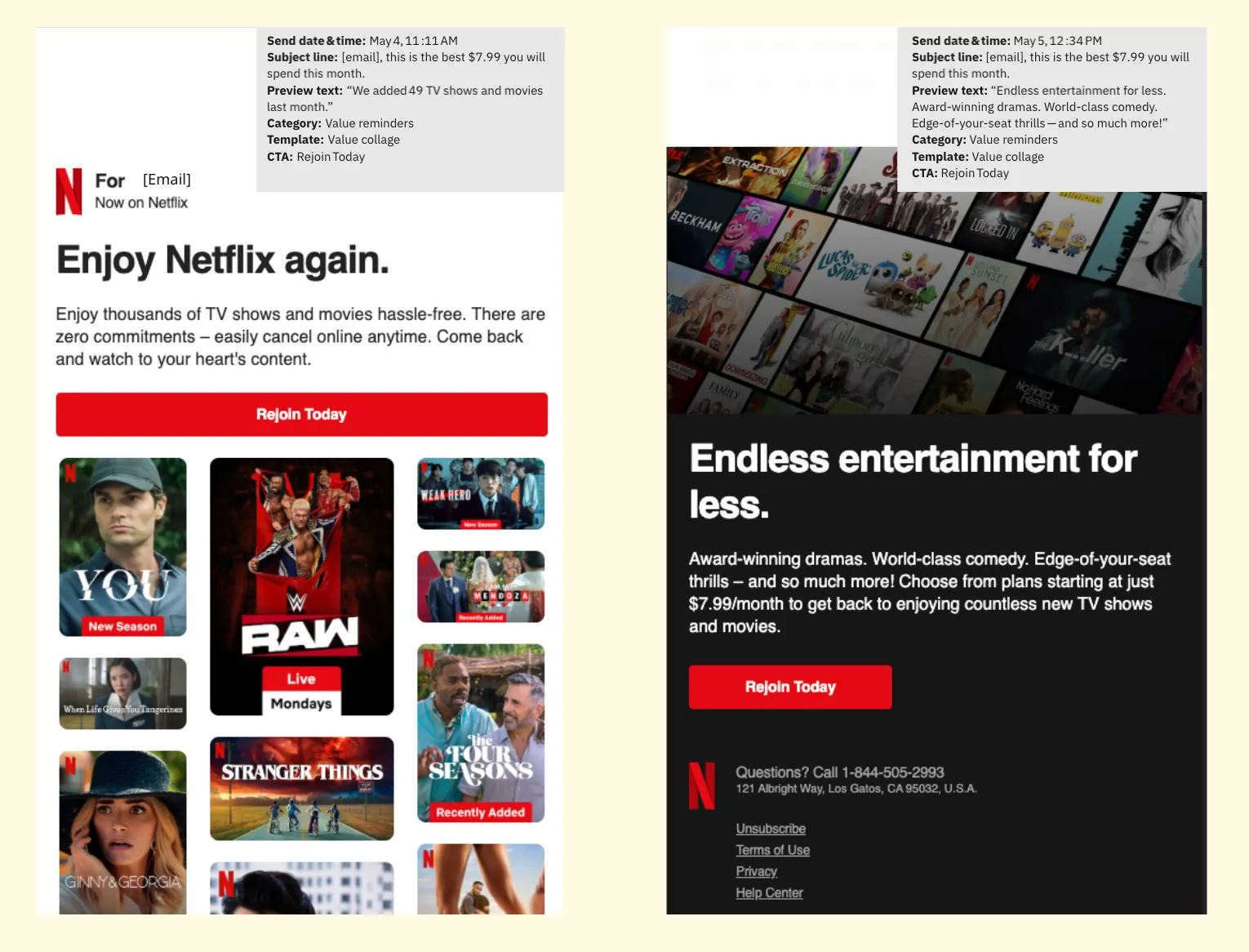 Netflix - Referrals and Win-Back Campaigns