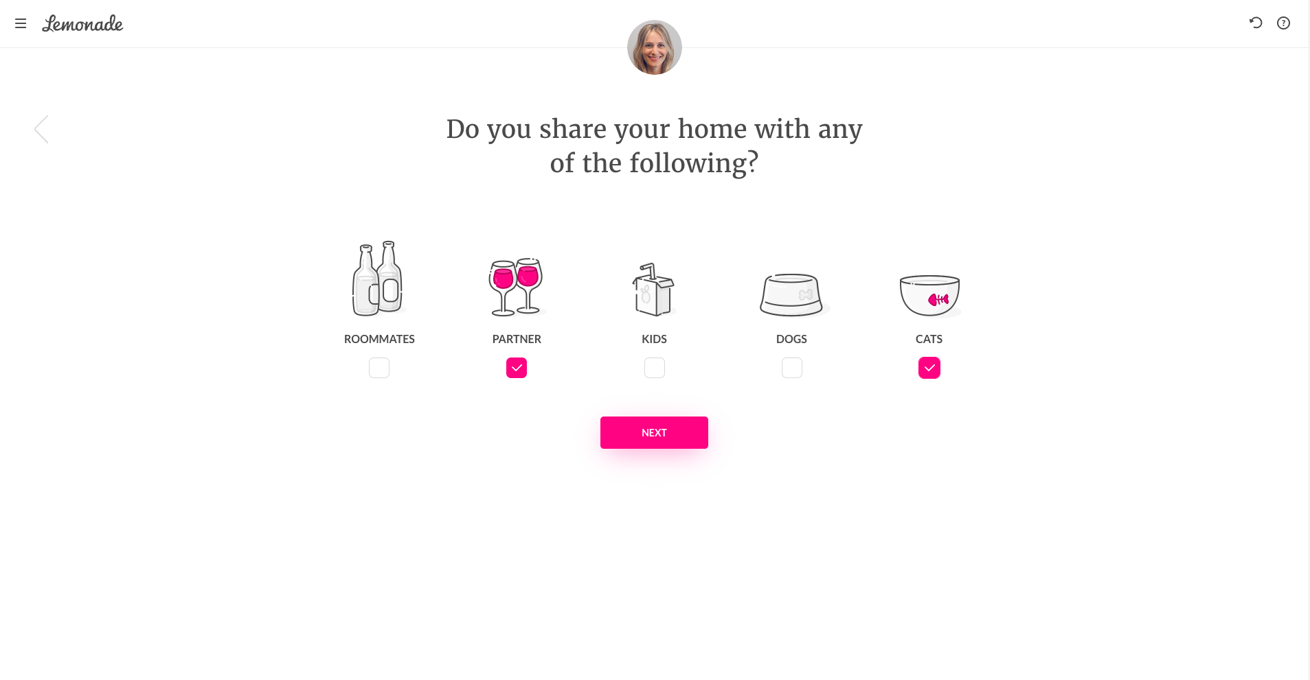 Lemonade Customer Self-Service Example