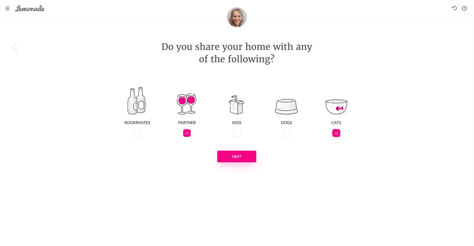 Lemonade Customer Self-Service Example