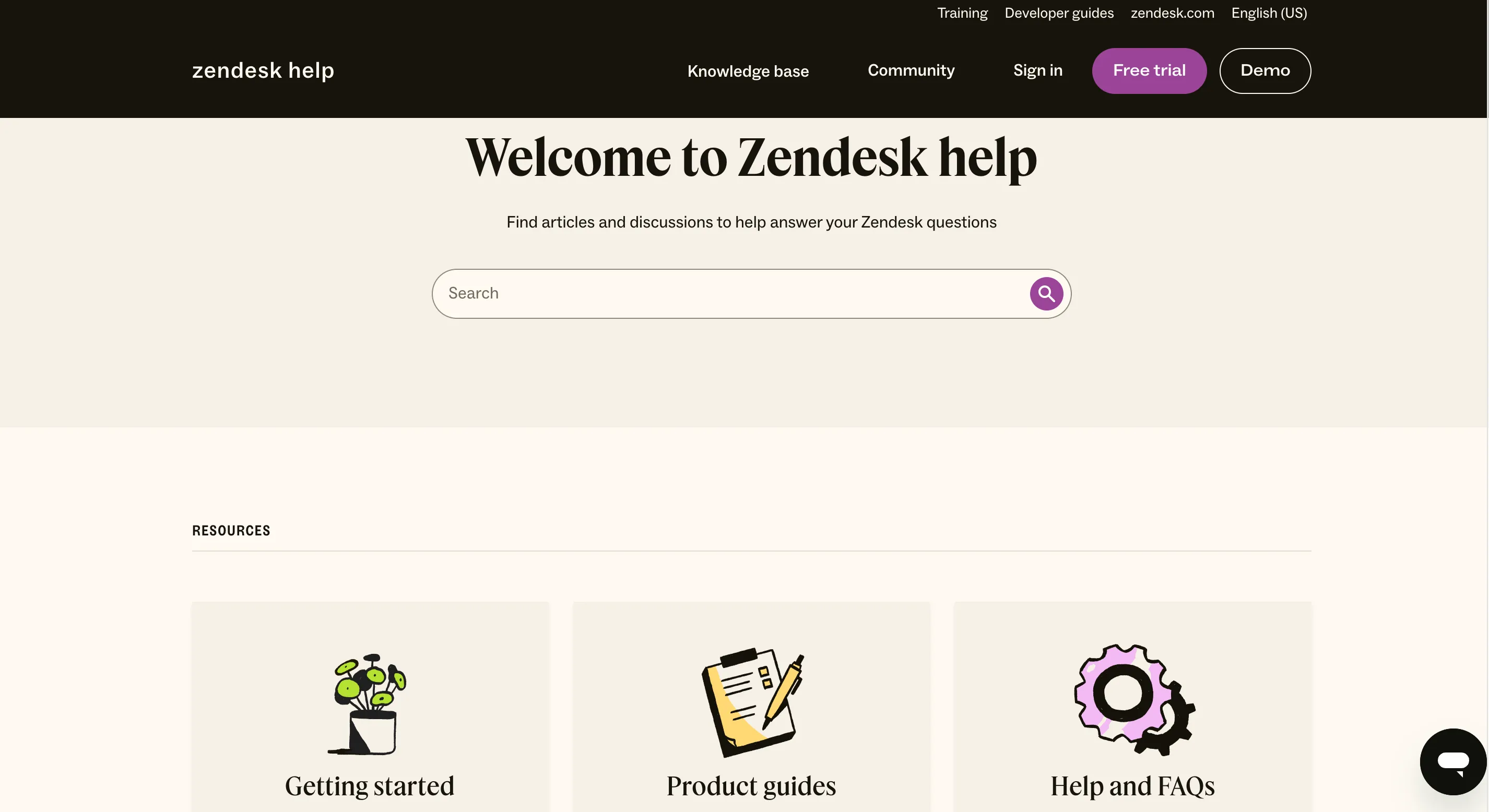 Zendesk knowledge base help center