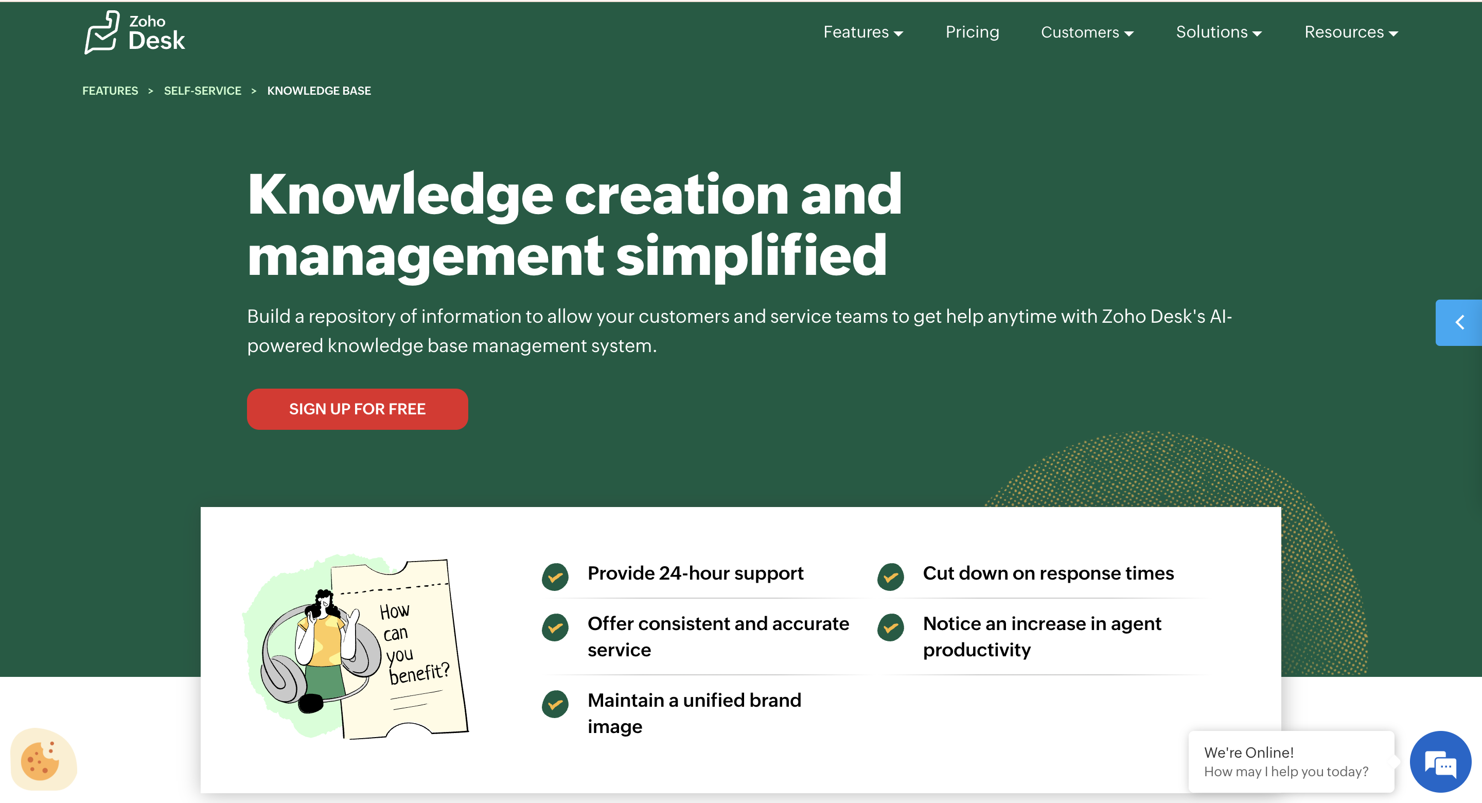 Zohodesk Knowledge Base Software for Customer Support