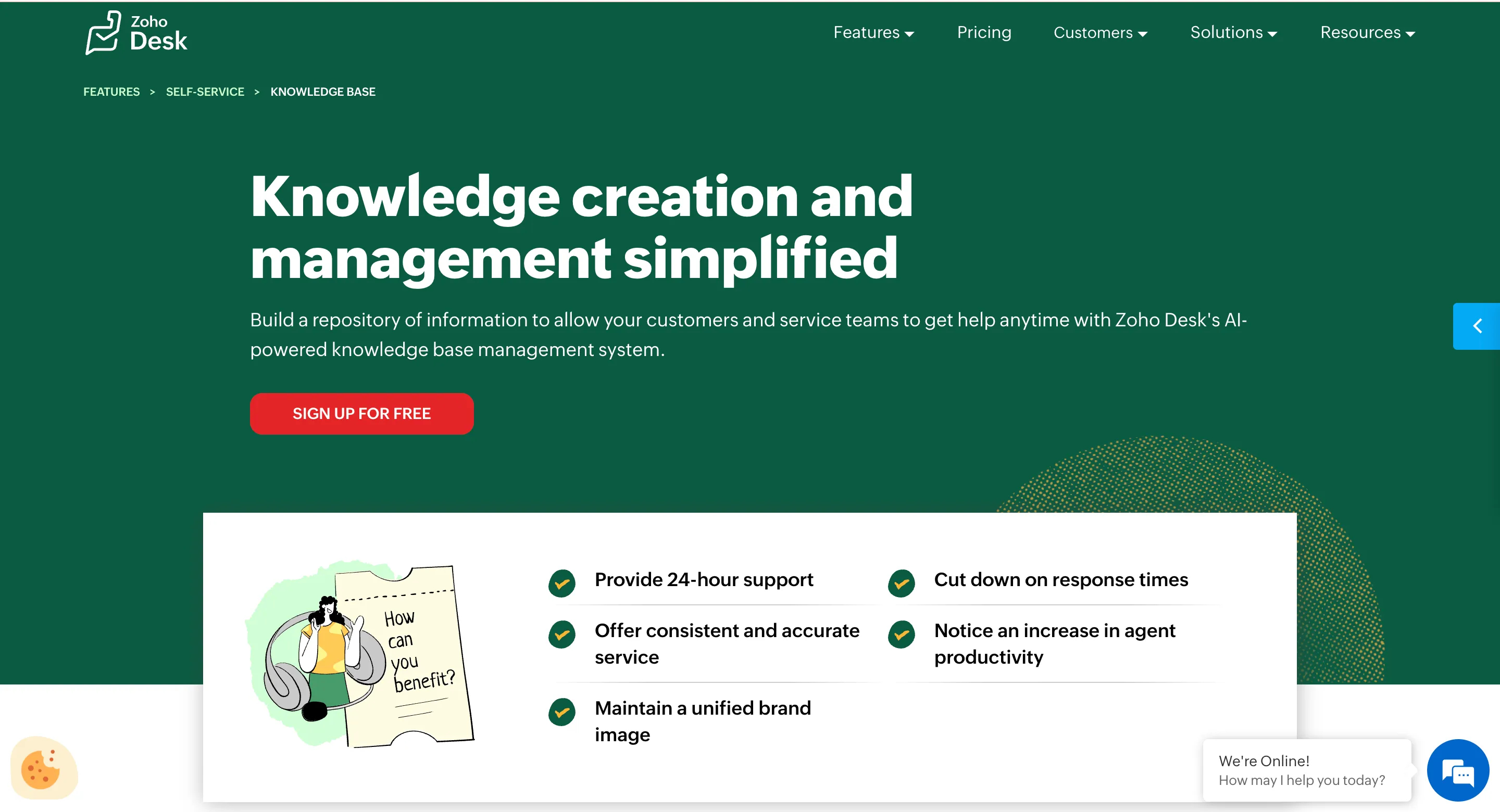 Zohodesk Knowledge Base Software for Customer Support