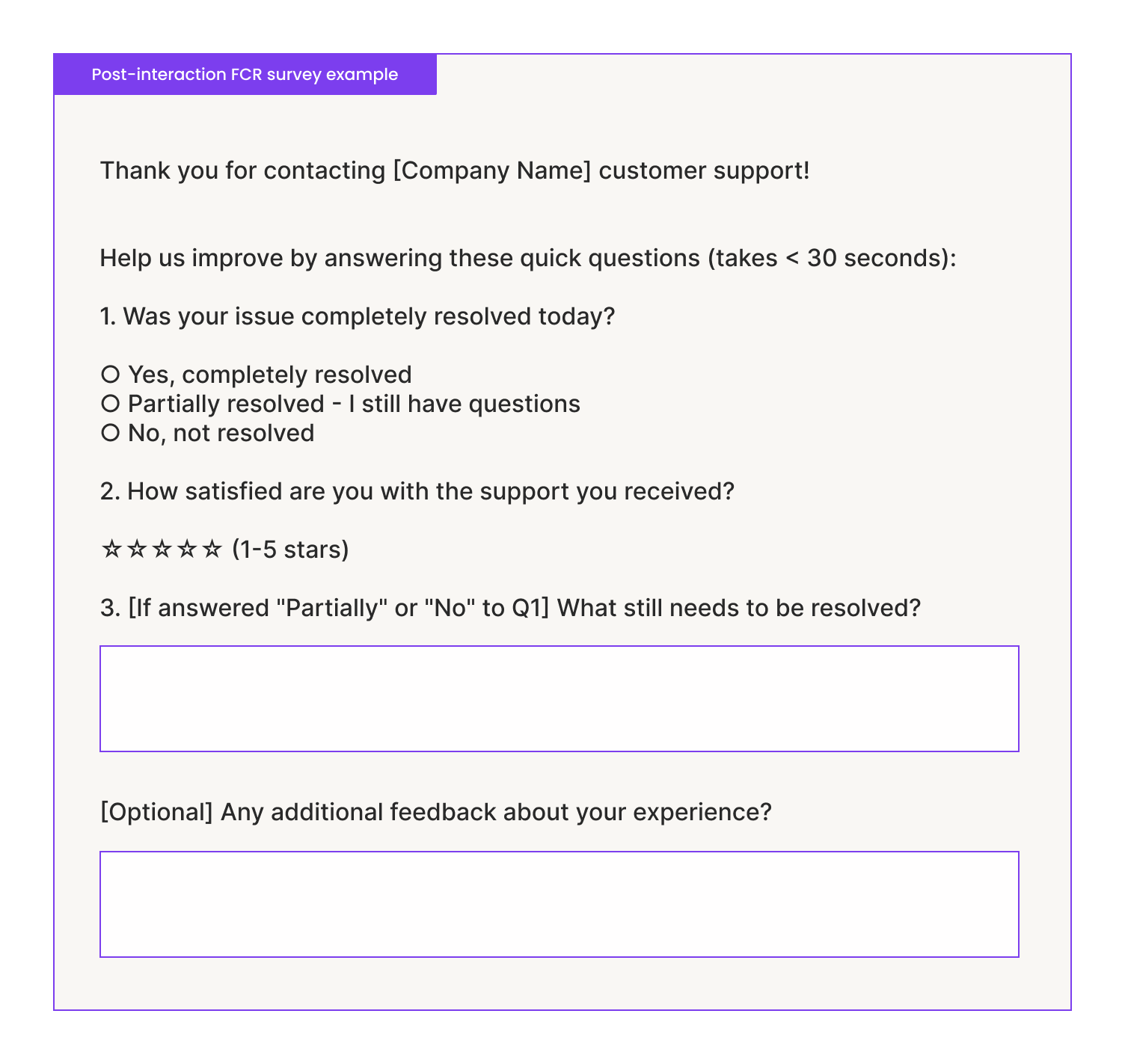 post-interaction surveys