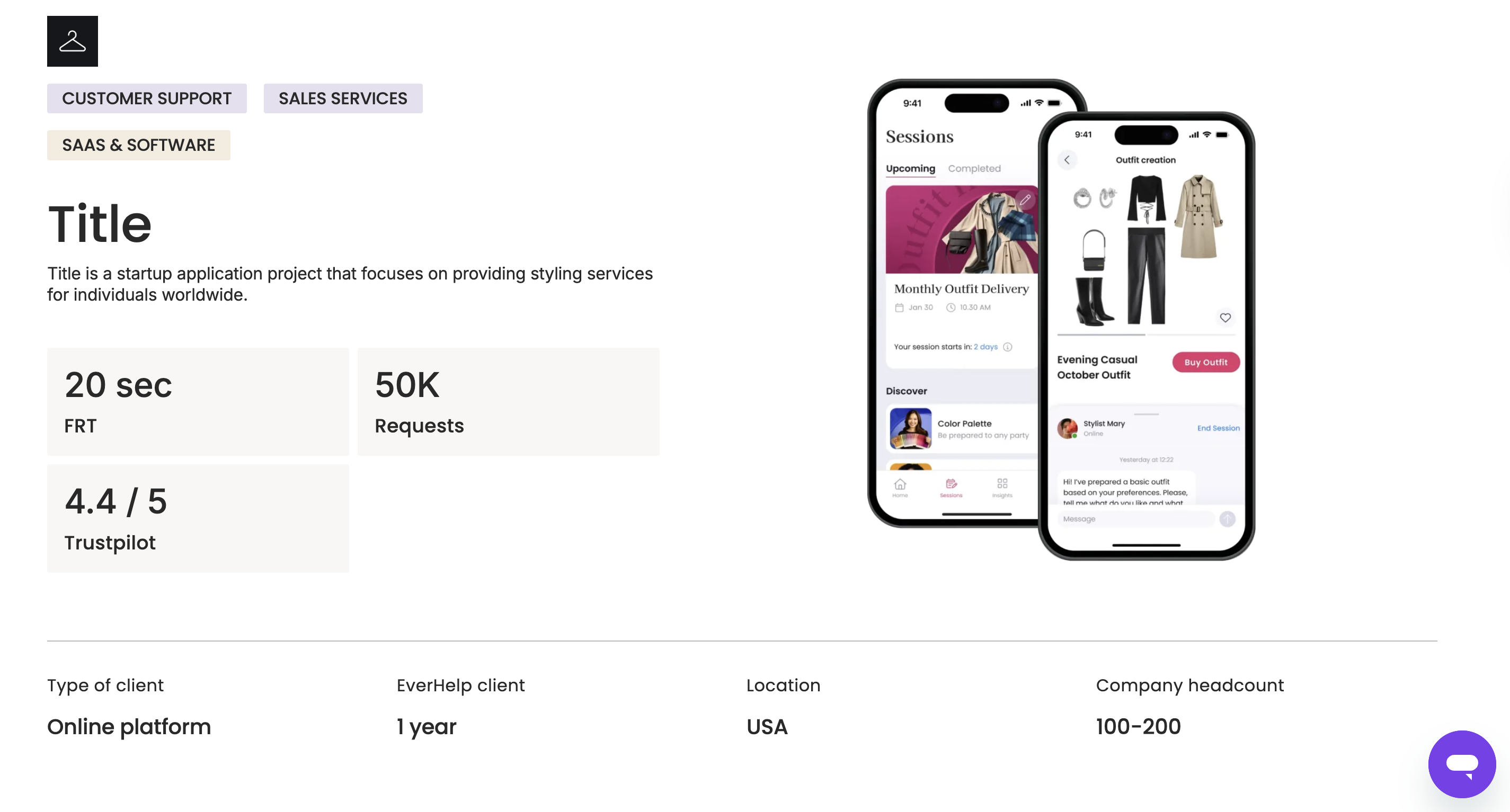 Title EverHelp Customer Service Experience for customer experience