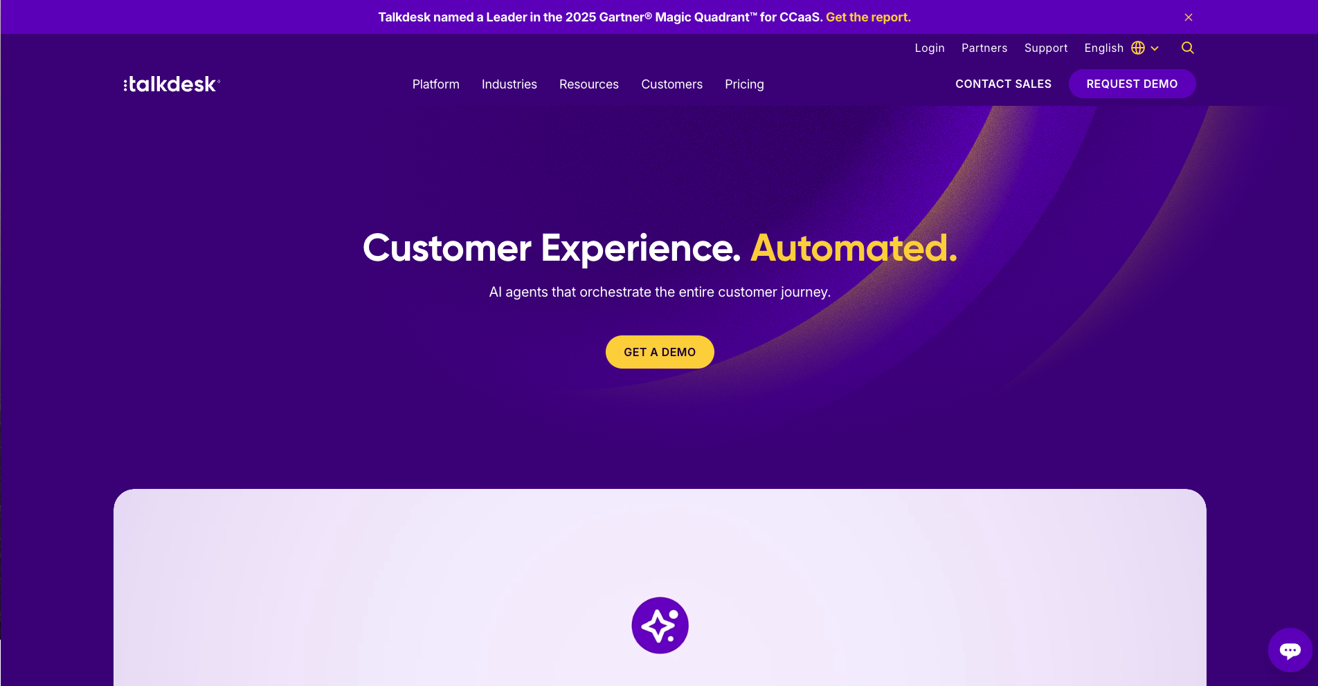 Talkdesk call center phone system