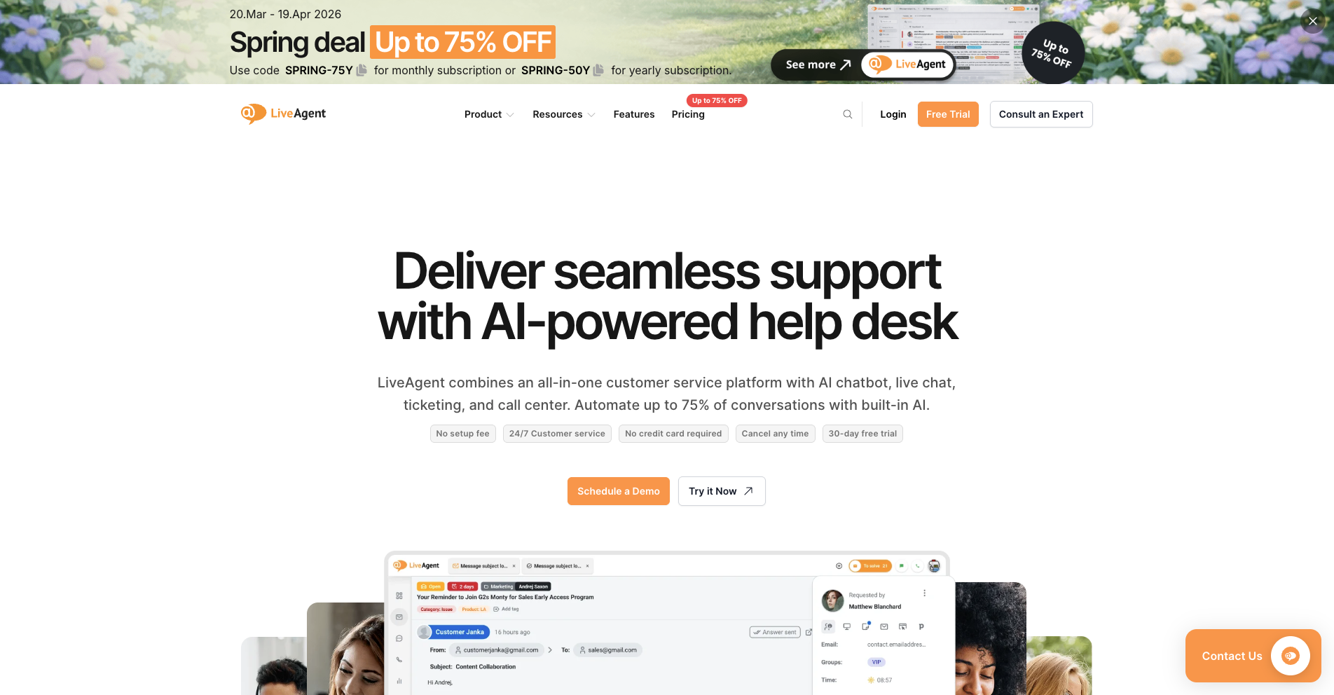 LiveAgent call center phone system
