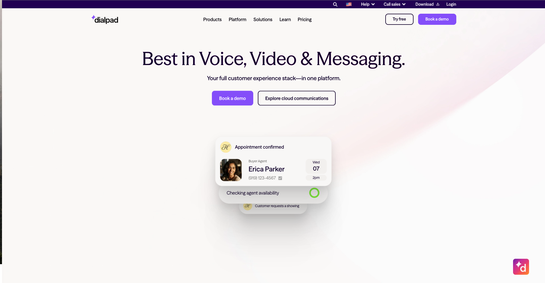 Dialpad call center phone system