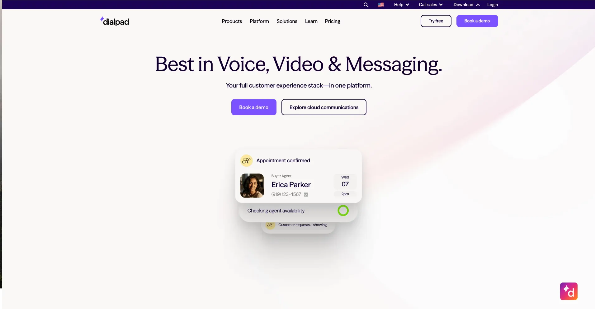Dialpad call center phone system
