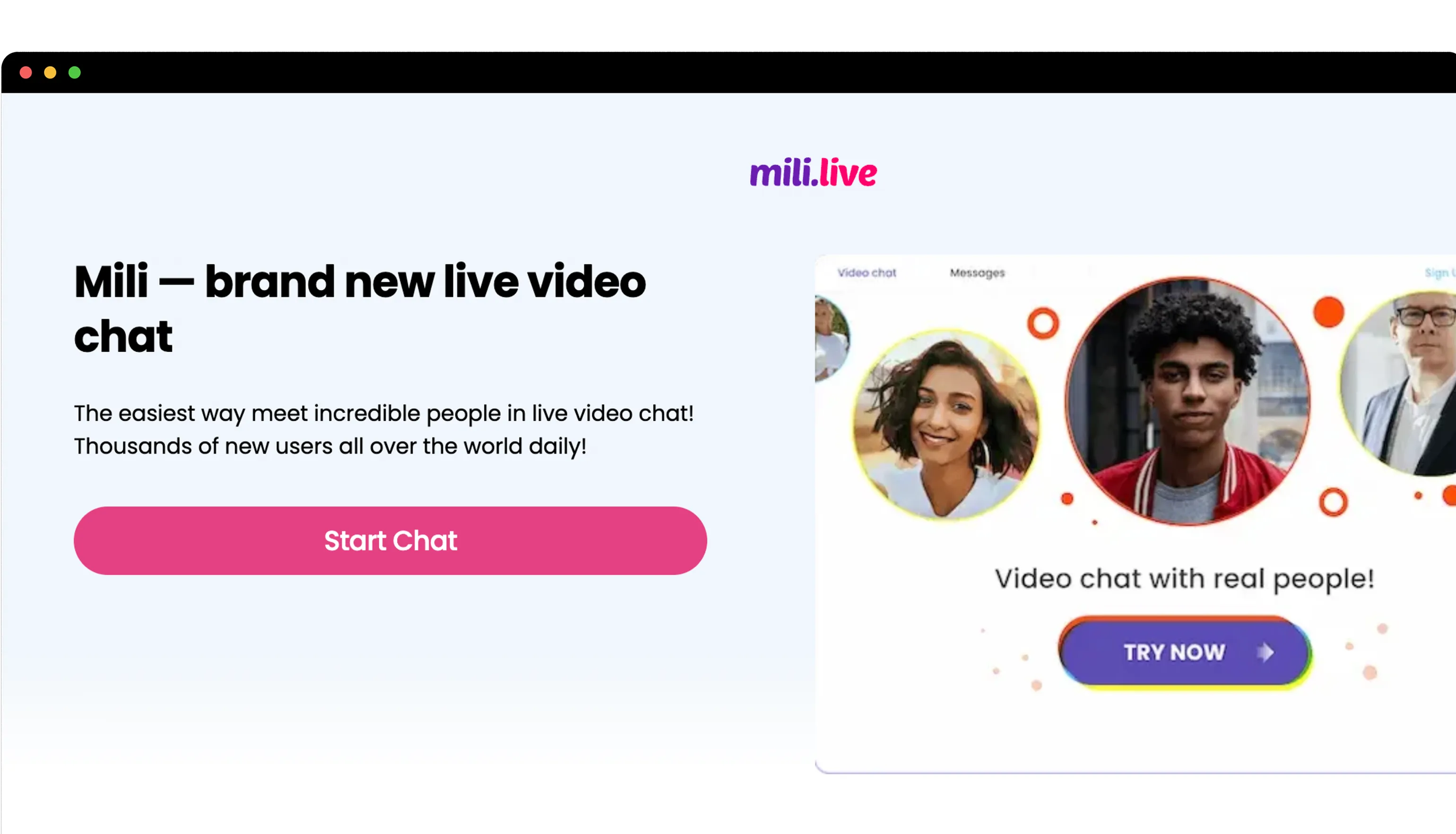 Mobiele Live Chat-Applicatie Mili