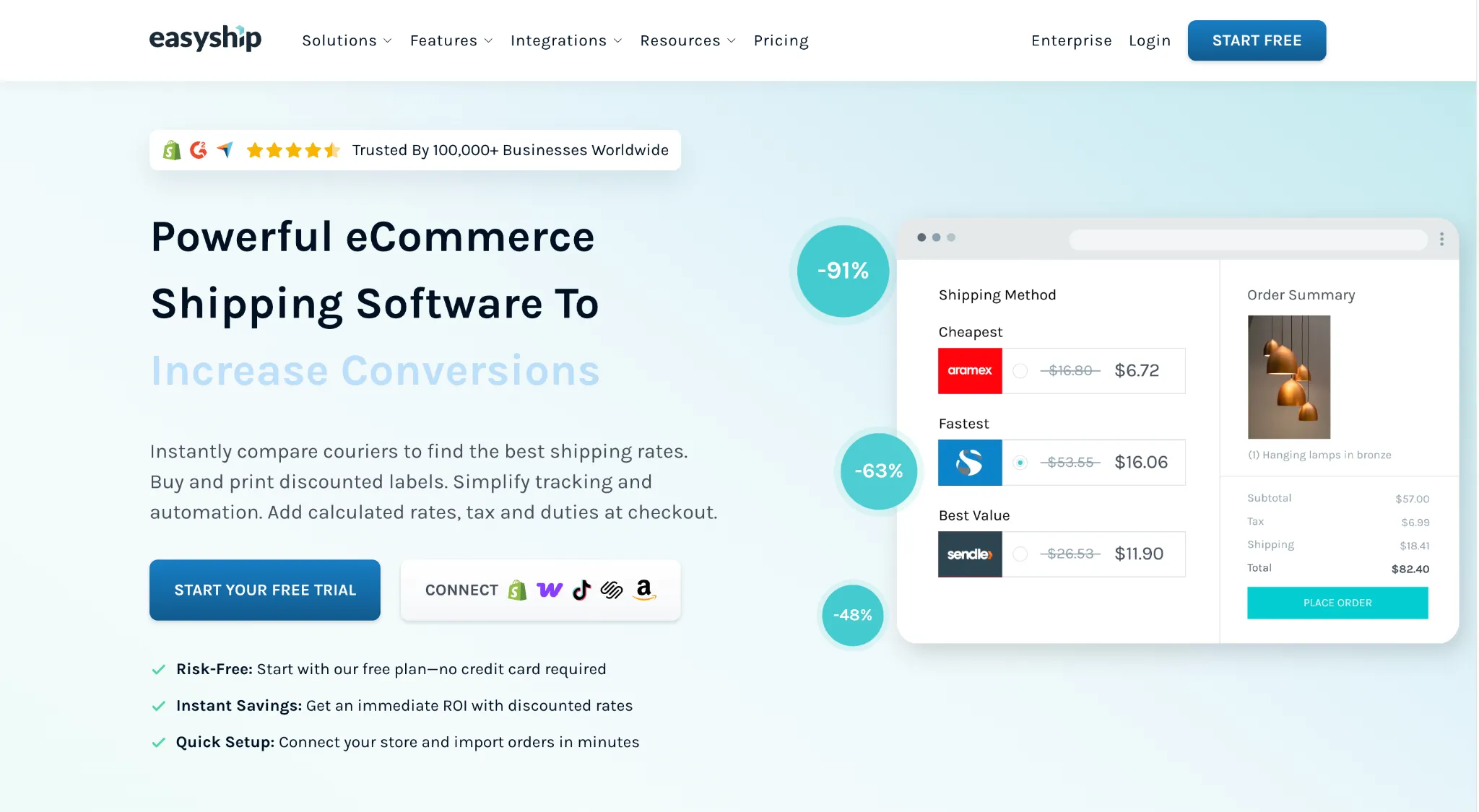 Easyship eCommerce Shipping Software