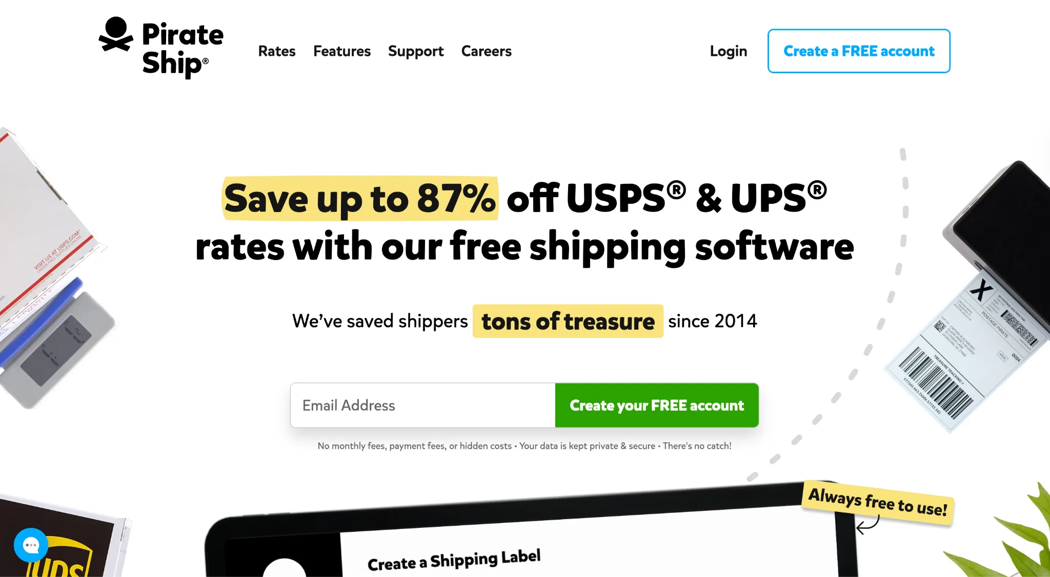 Pirate Ship eCommerce Shipping Software