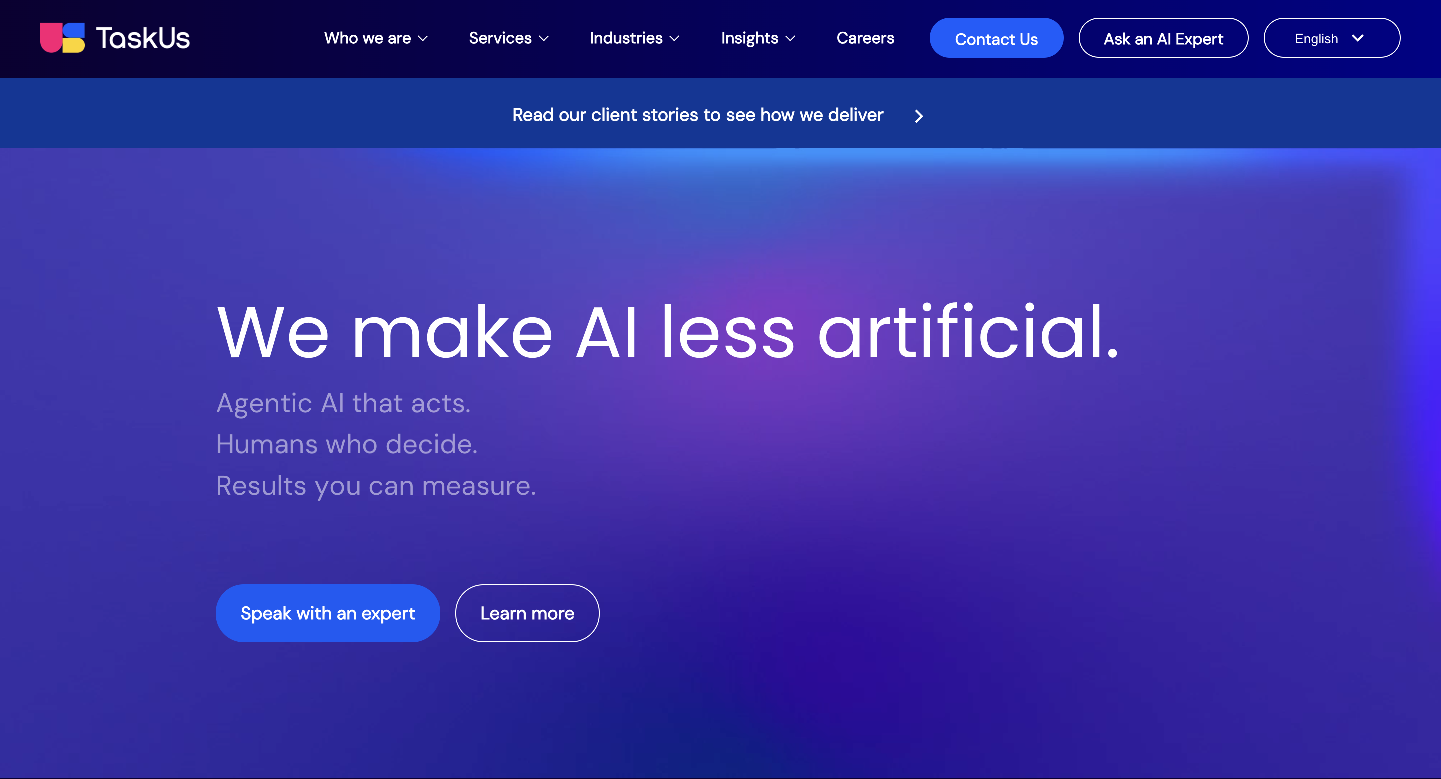 TaskUs customer support outsourcing