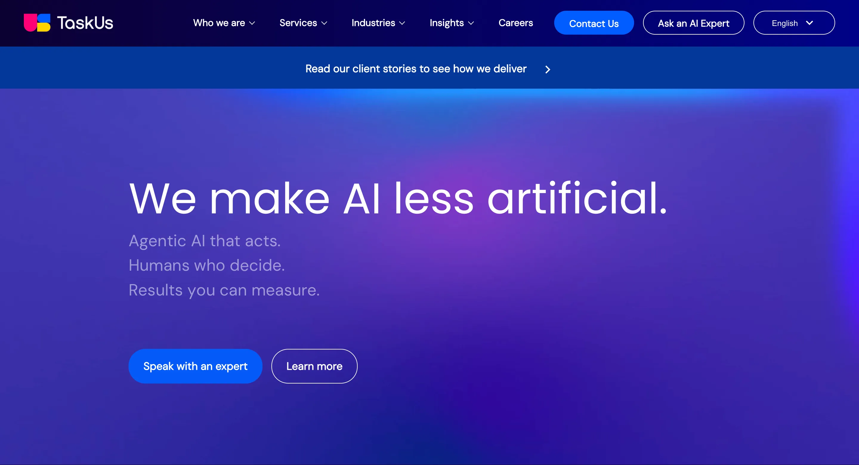 TaskUs customer support outsourcing