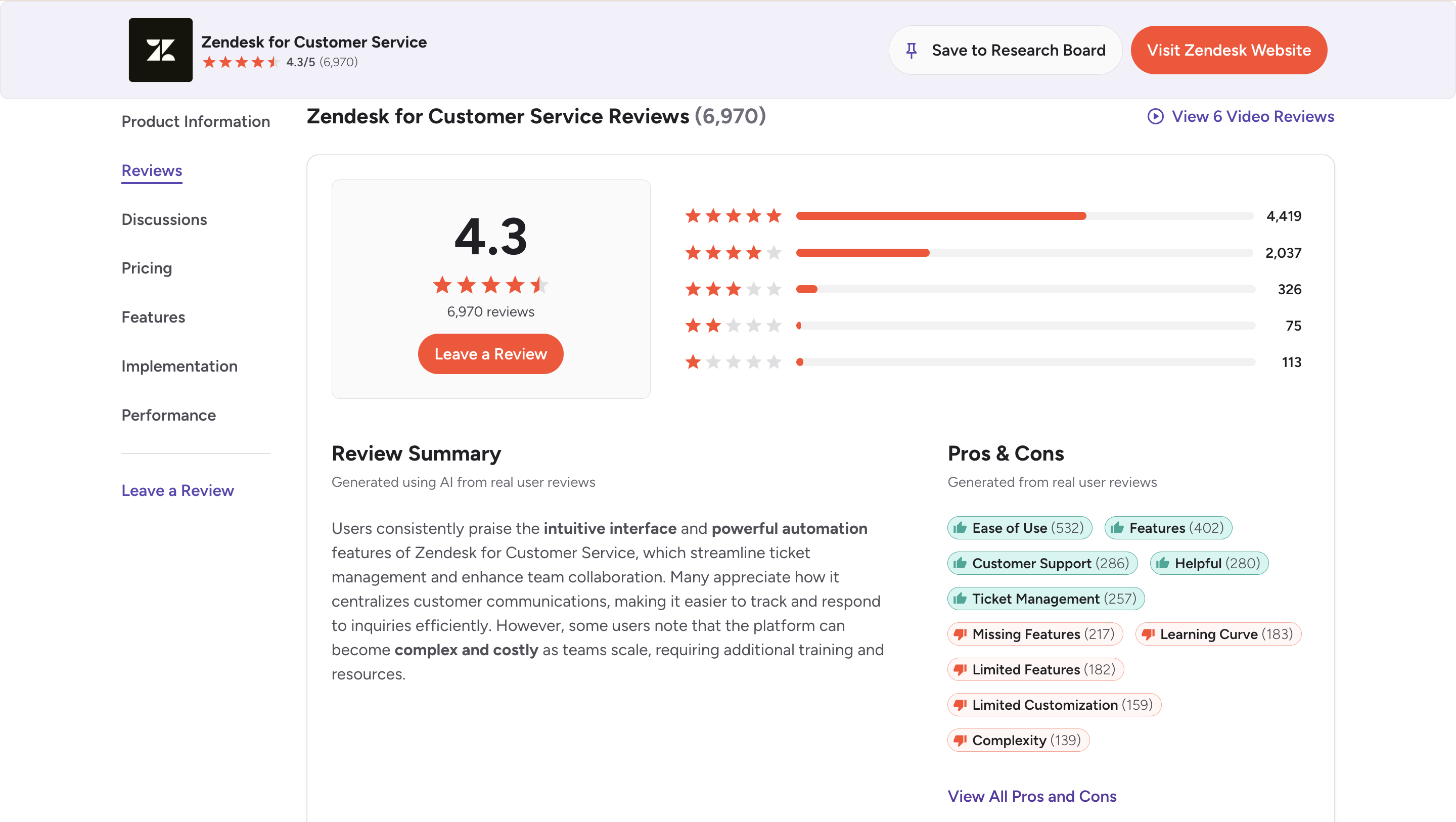 zendesk alternative g2 reviews snapshot
