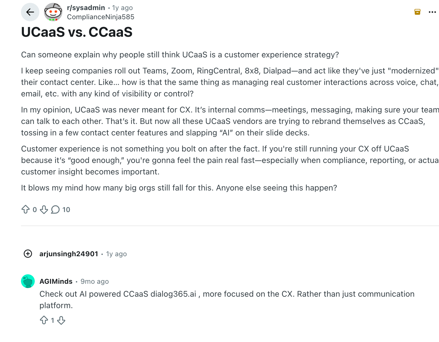 Real buyer questions Reddit snapshot