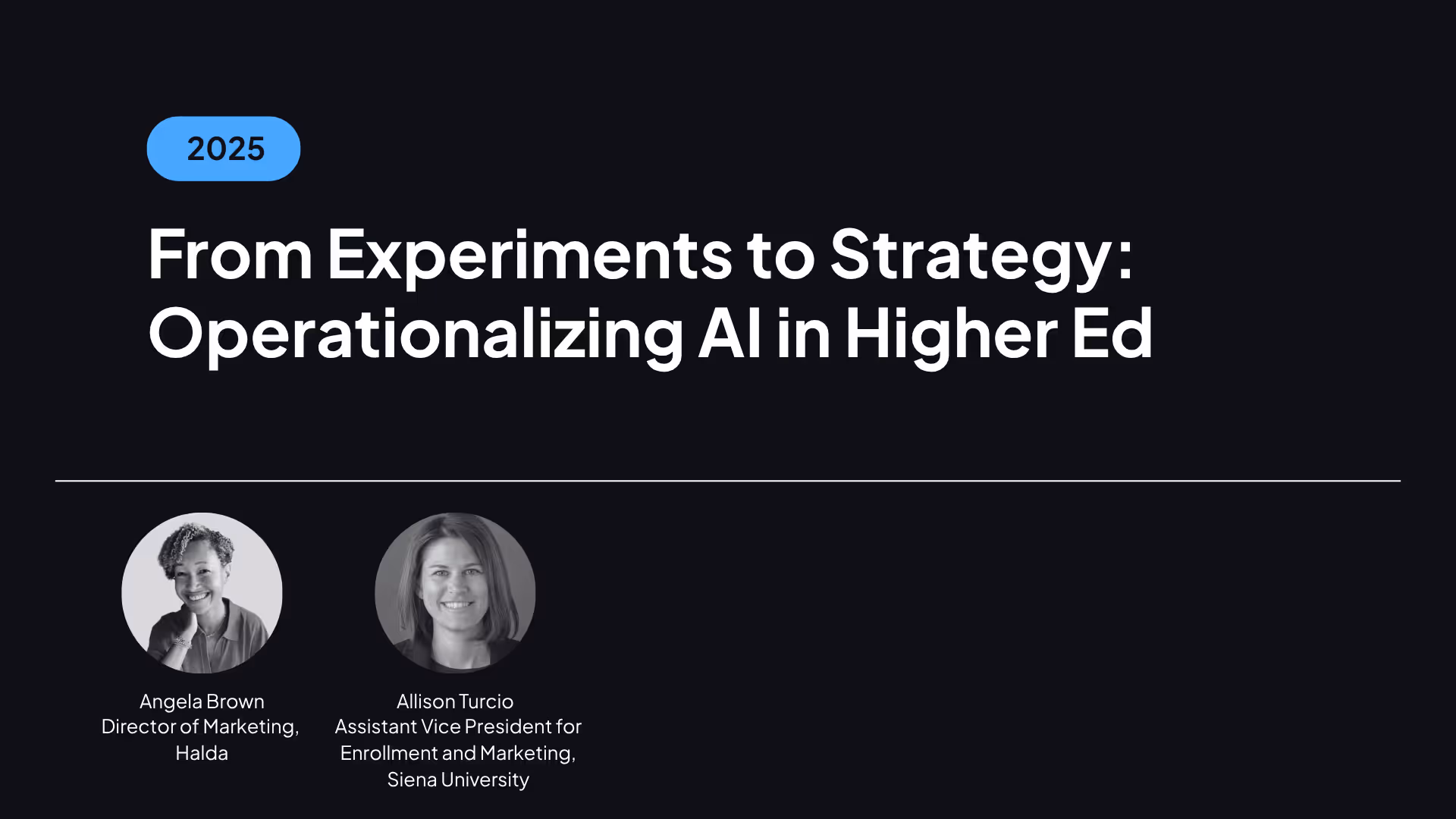 From Experiments to Strategy: Operationalizing AI in Higher Ed