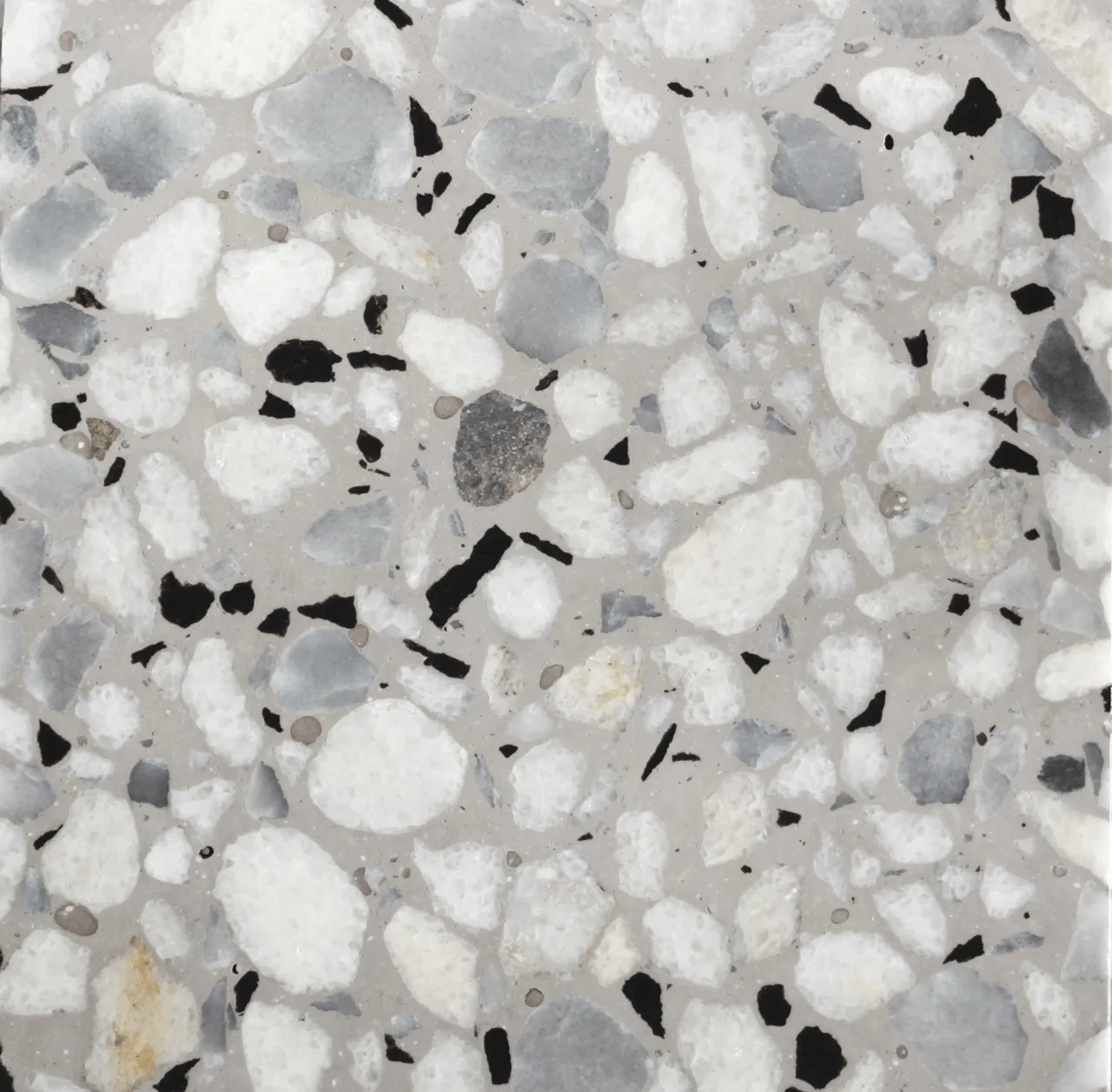 soluções terrazzo mcc com pedras nos vários tamanhos possíveis / terrazzo solutions with stones in diferente sizes and formats.
