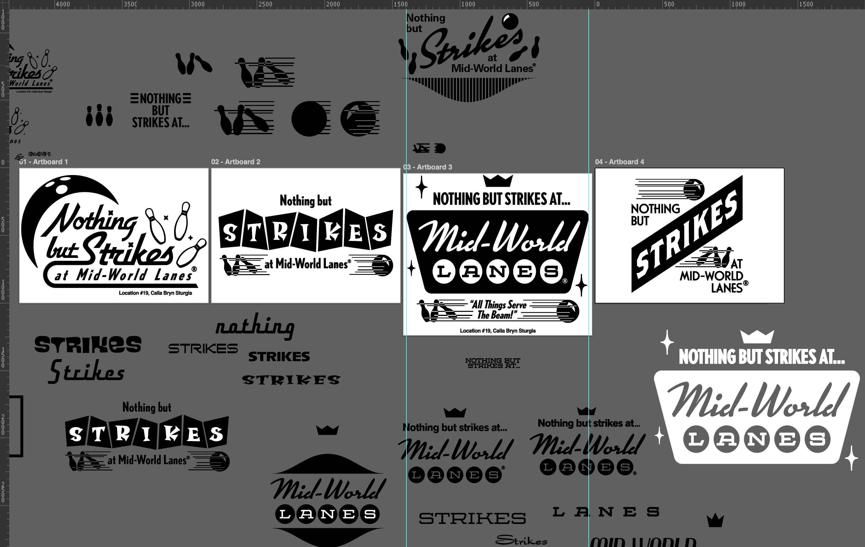 Bowling bag logo exploration
